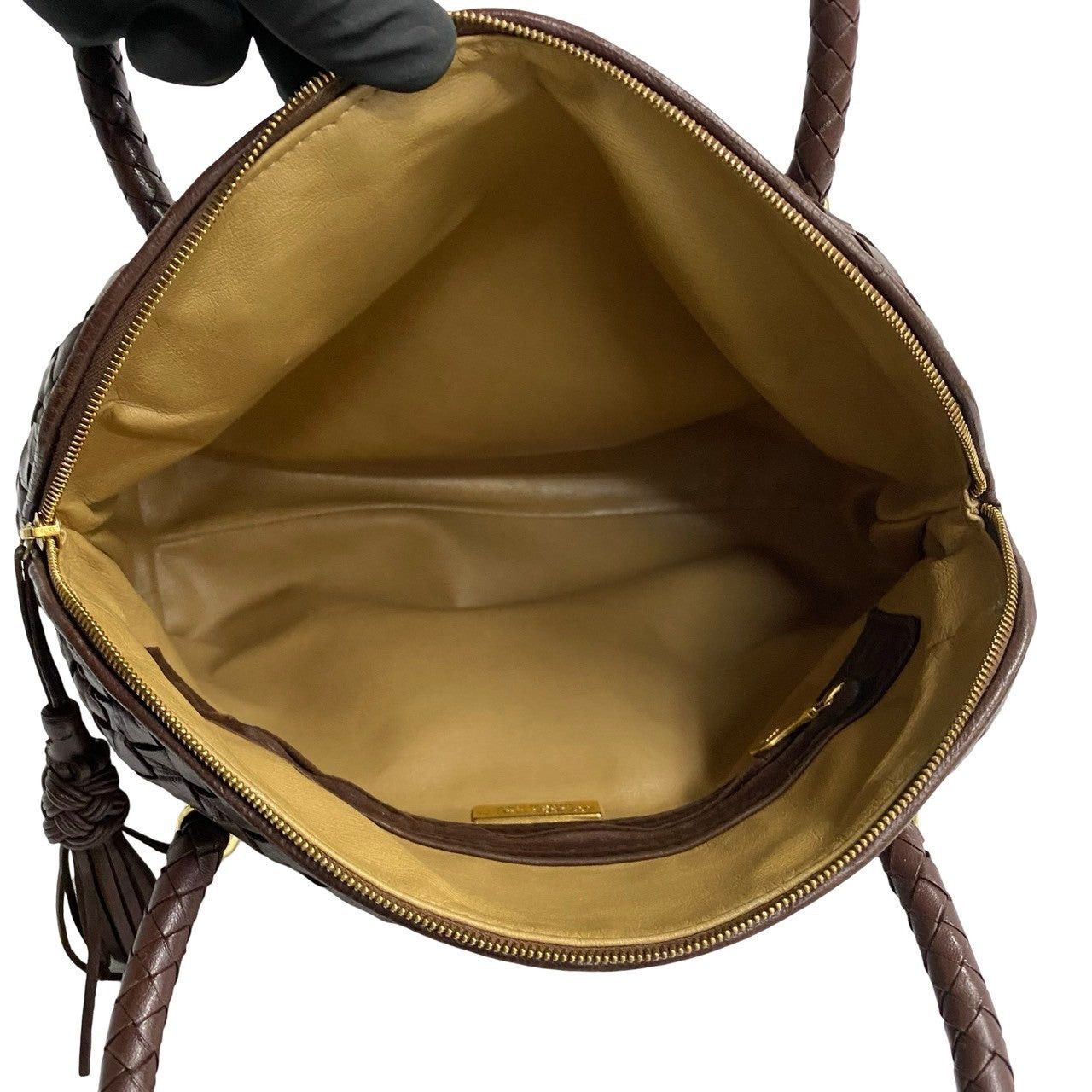 Bottega Veneta Bottega Veneta Handbag Brown Leather Size ONE SIZE - 8 Thumbnail