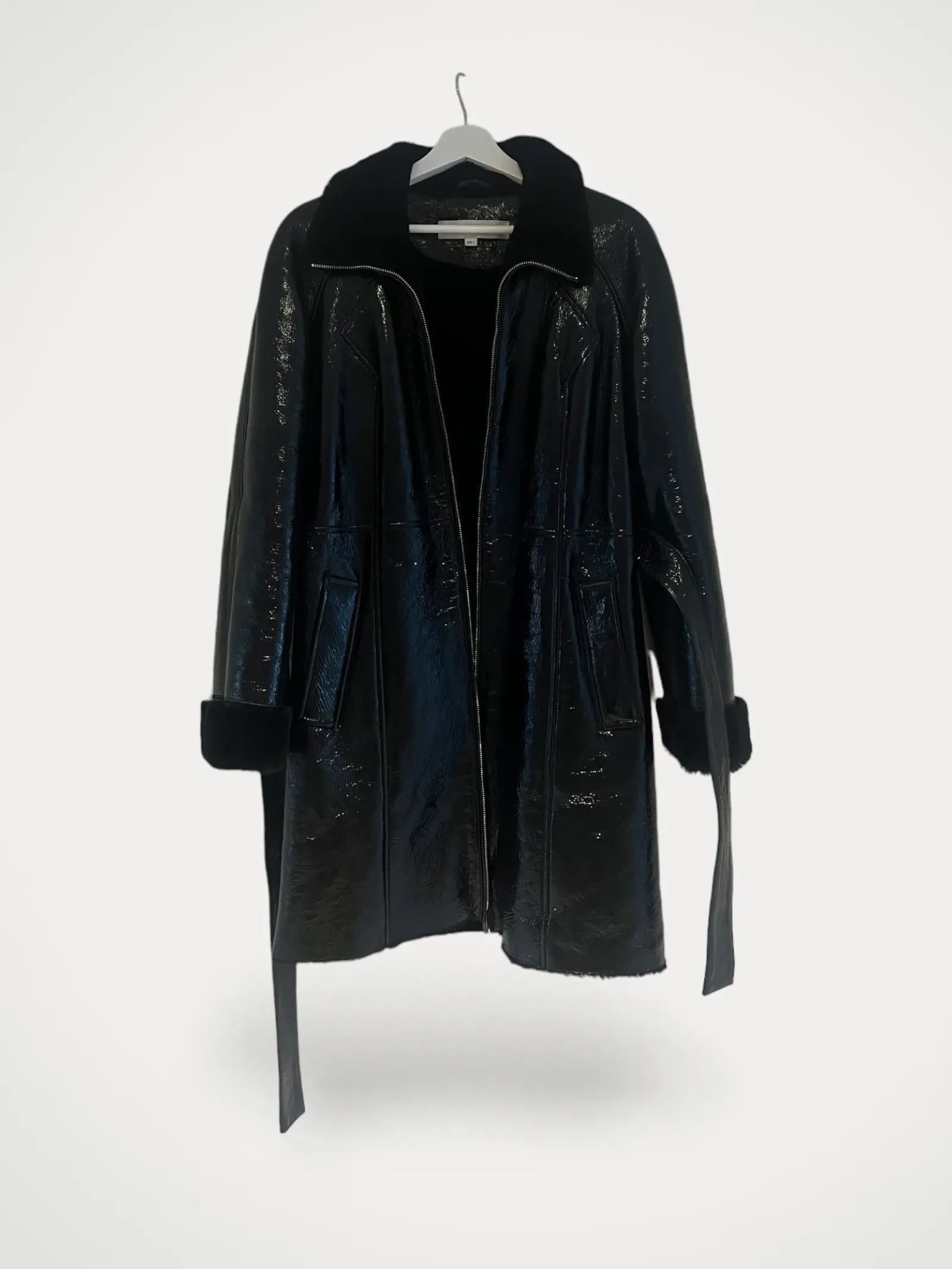 Saks Potts Saks Potts Black patent fusun coat Coat Size XS / US 0-2 / IT 36-38 - 2 Thumbnail