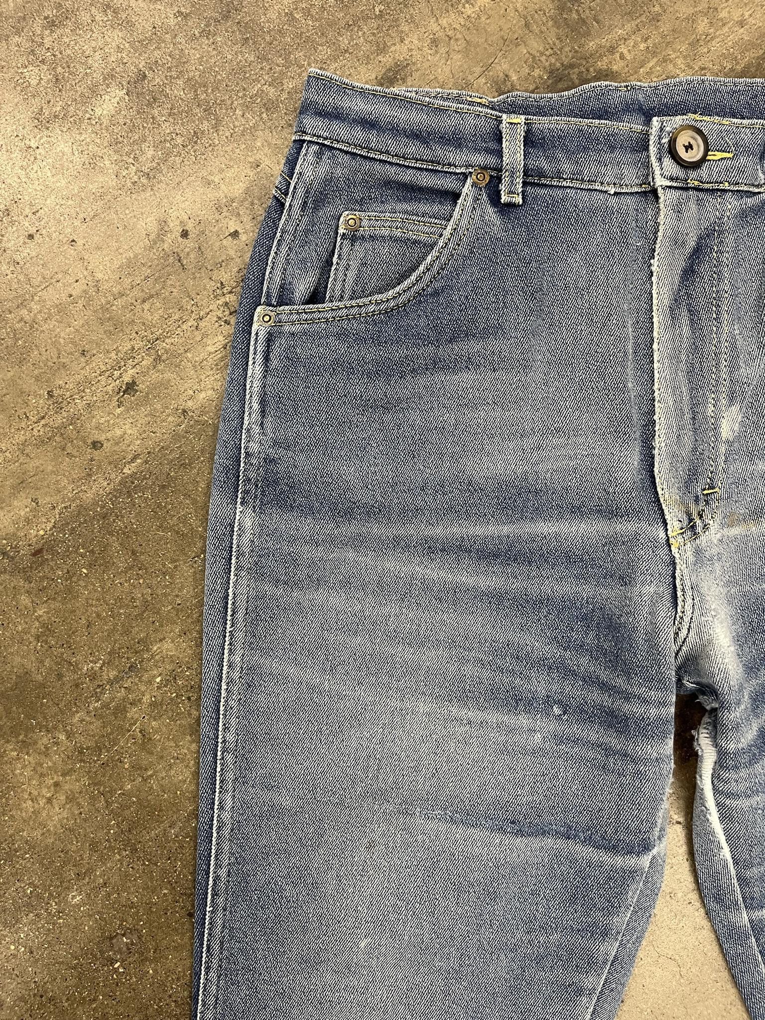 Vintage 1990's Lee Whiskered Fade Stretch Denim Size US 32 / EU 48 - 2 Thumbnail