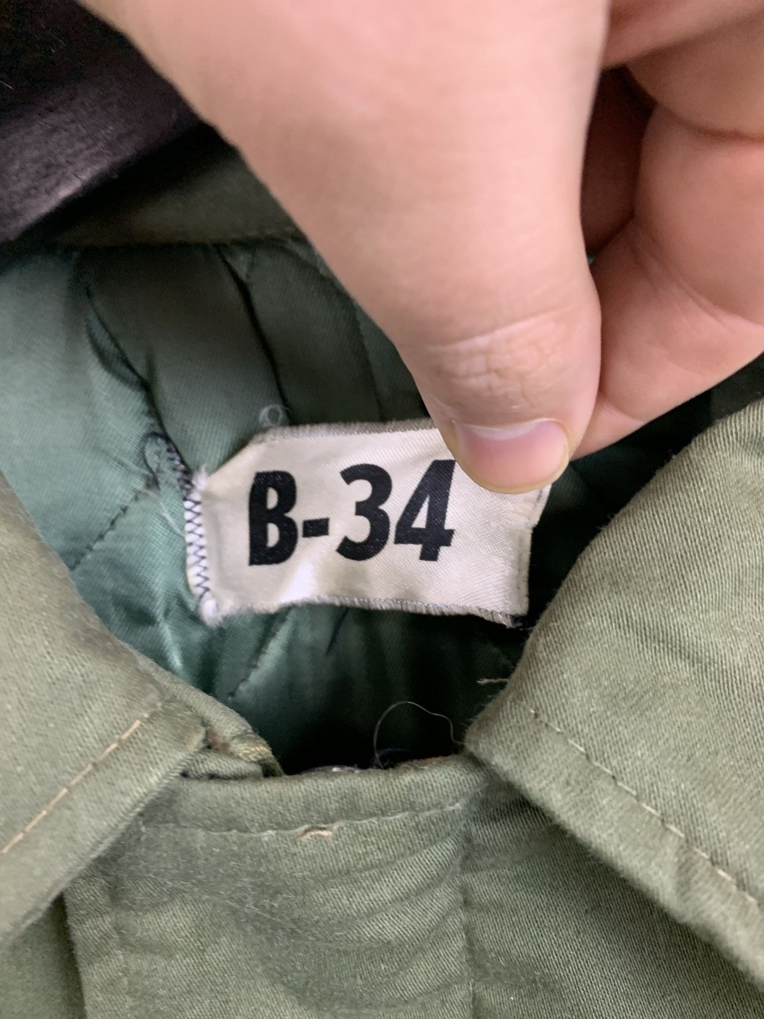 Other Vintage Military B-34 Quilted Zip Up jacket Size S Size US S / EU 44-46 / 1 - 2 Thumbnail