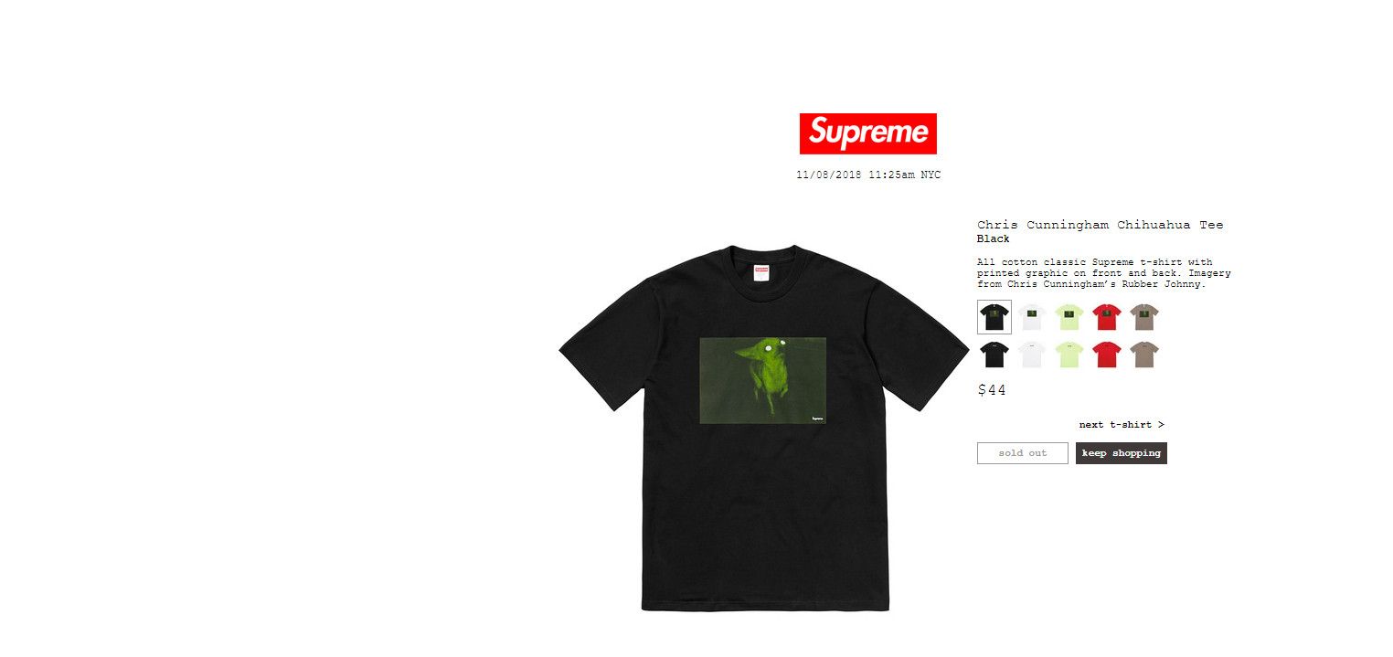 Supreme chihuahua shirt sales