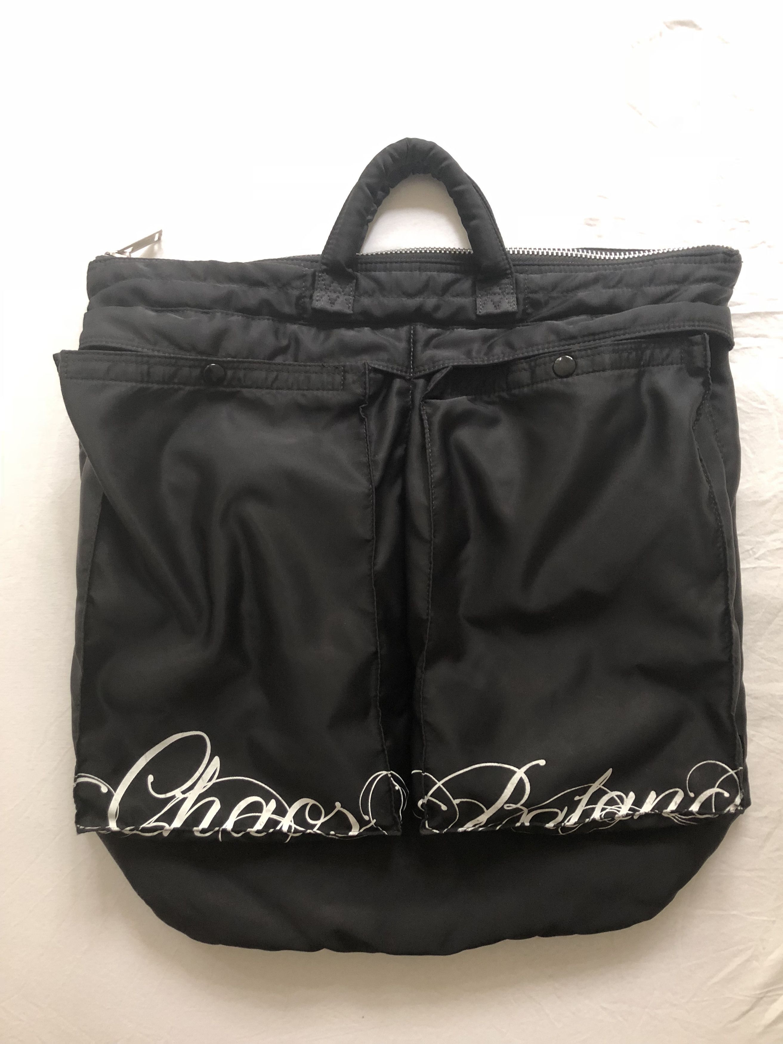 バッグ Undercover X Porter Helmet Bag Undercover x Porter Fence Print Helmet Bag Black | END. (US)