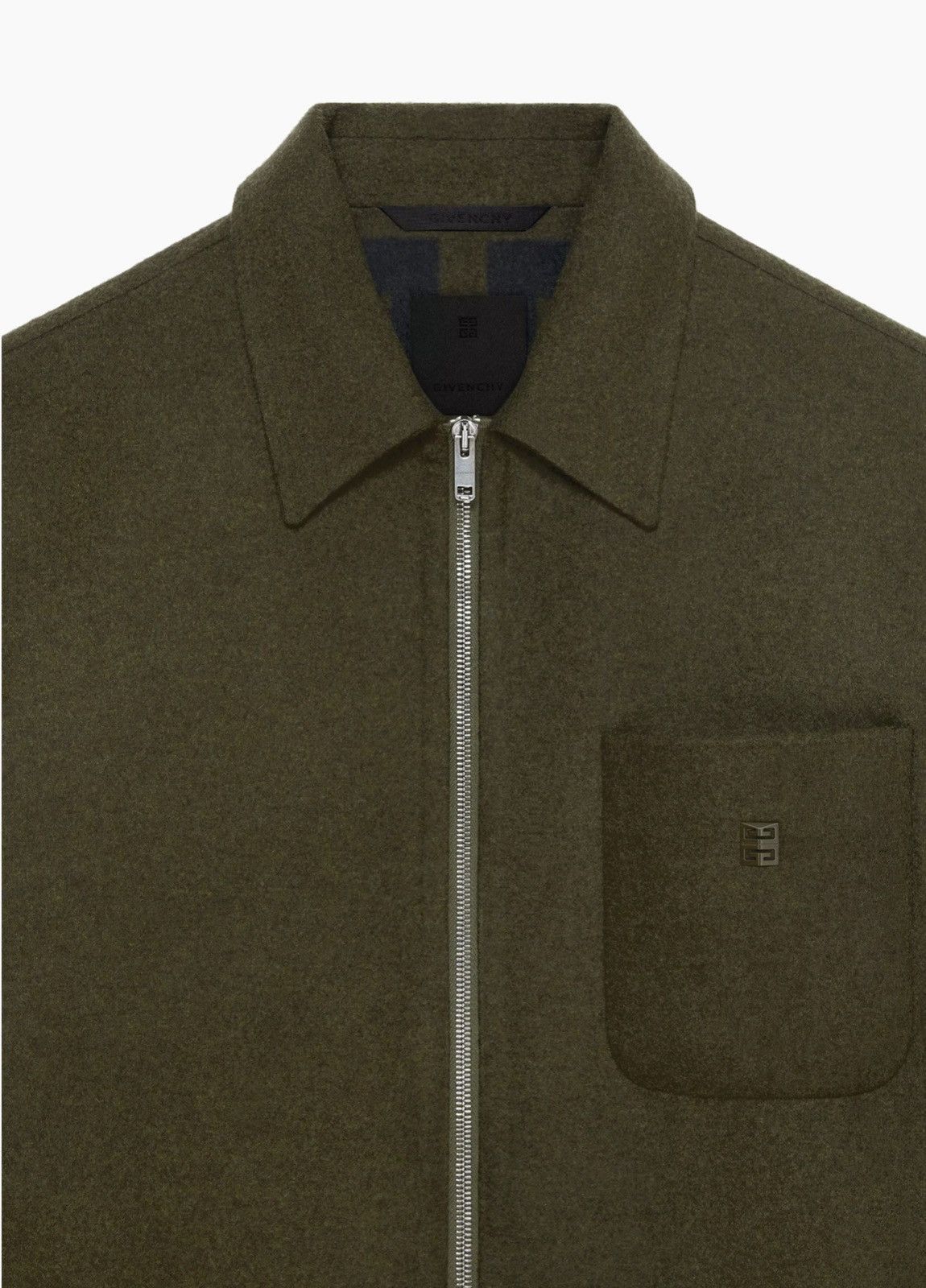Givenchy Double Face Wool Jacket Khaki Size US XS / EU 42 / 0 - 3 Thumbnail