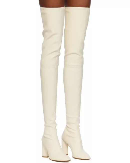 Bottega Veneta $2.6K VALUE 3DAY PROMO Tripod Boots Over the Knee in white Size US 9 / IT 39 - 2 Thumbnail