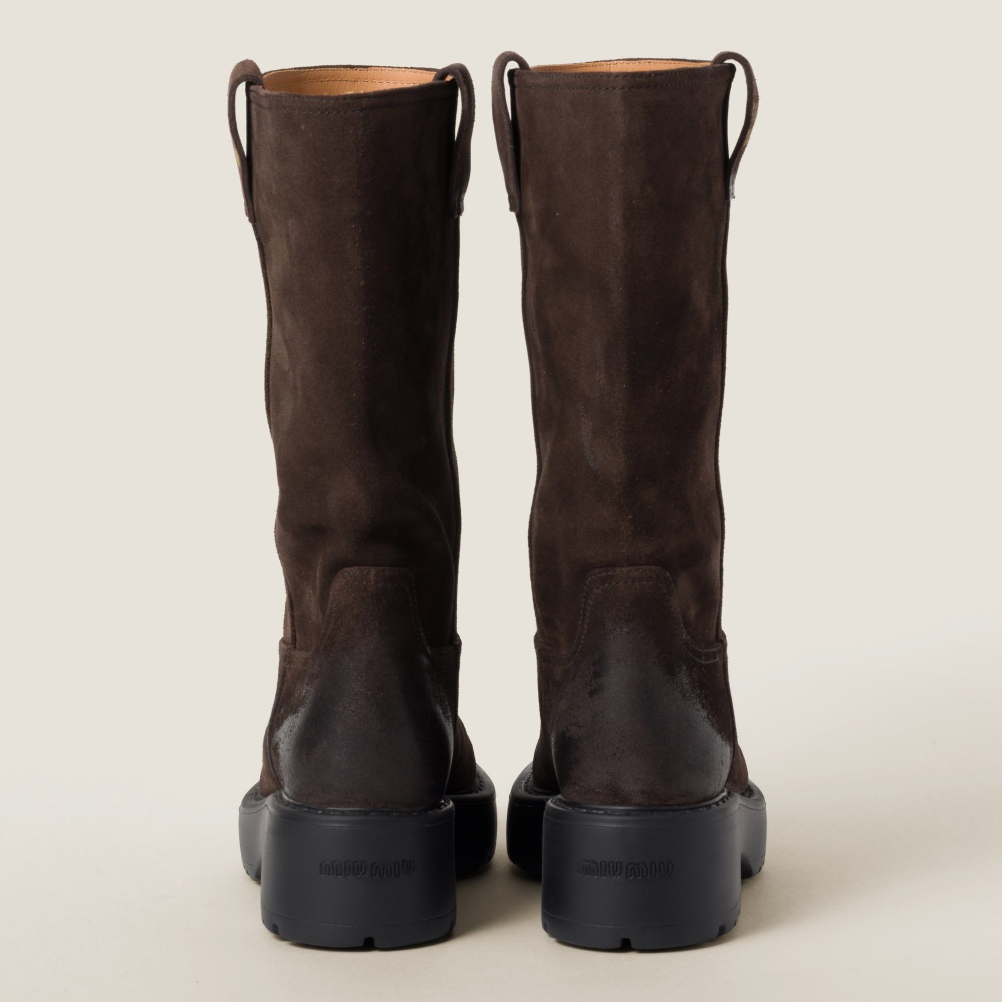 Miu Miu Miu Miu Brown Suede Boots Size US 11 / IT 41 - 3 Thumbnail