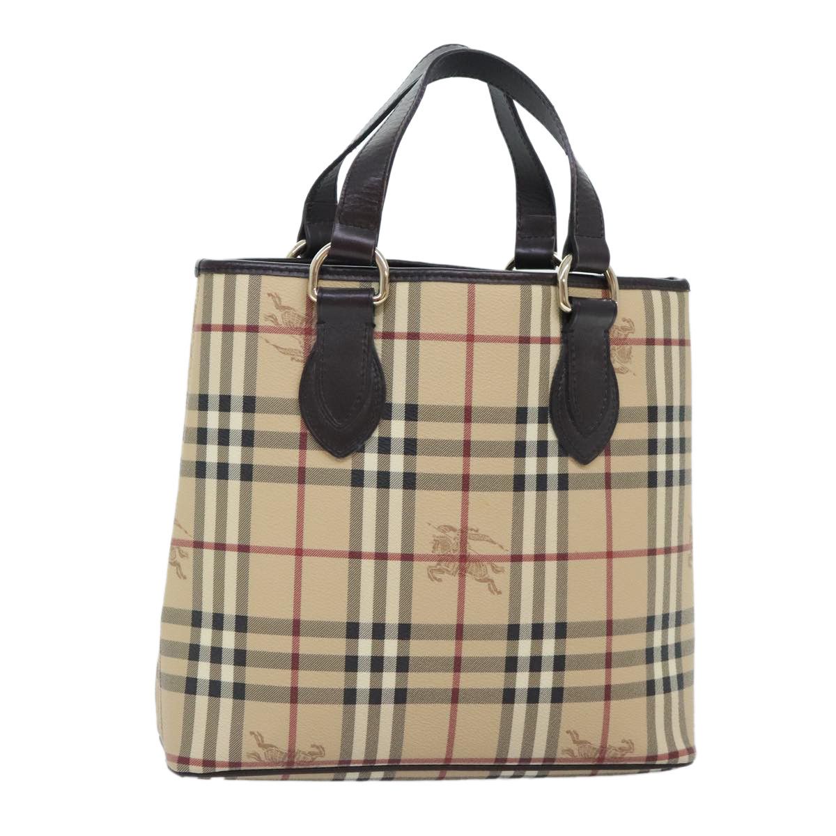 Burberry Nova Check Beige Canvas Handbag (Pre-Owned) Size ONE SIZE - 16 Thumbnail