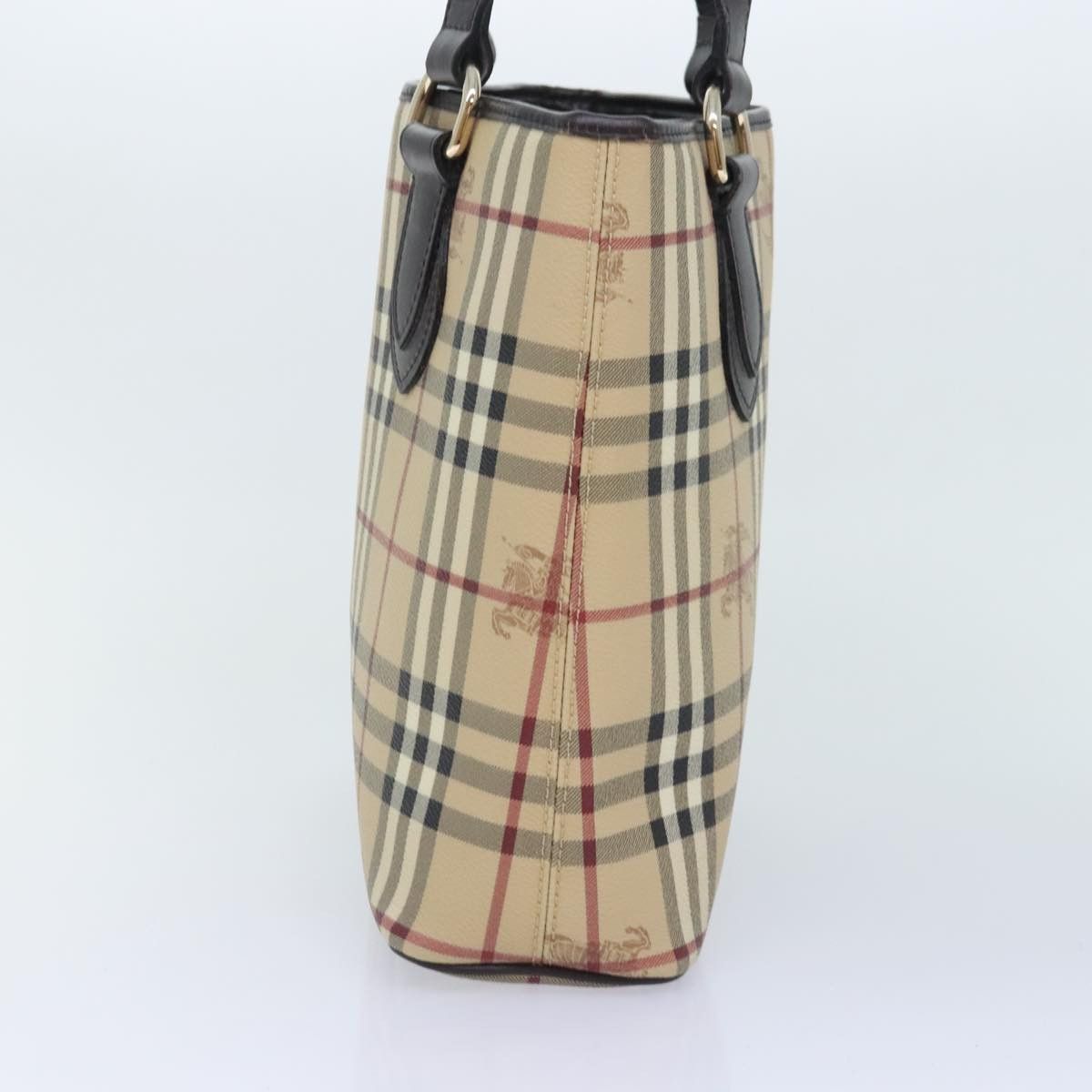 Burberry Nova Check Beige Canvas Handbag (Pre-Owned) Size ONE SIZE - 4 Thumbnail