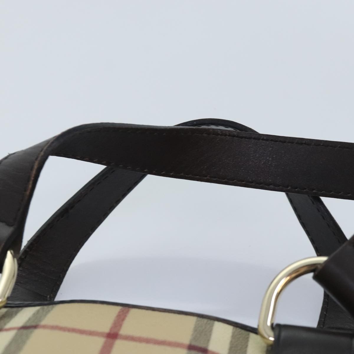 Burberry Nova Check Beige Canvas Handbag (Pre-Owned) Size ONE SIZE - 6 Thumbnail