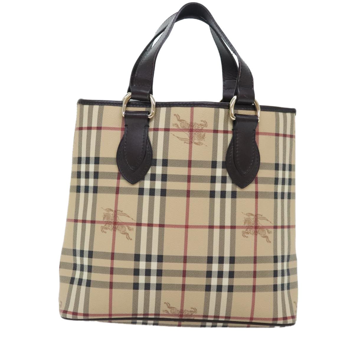 Burberry Nova Check Beige Canvas Handbag (Pre-Owned) Size ONE SIZE - 2 Thumbnail