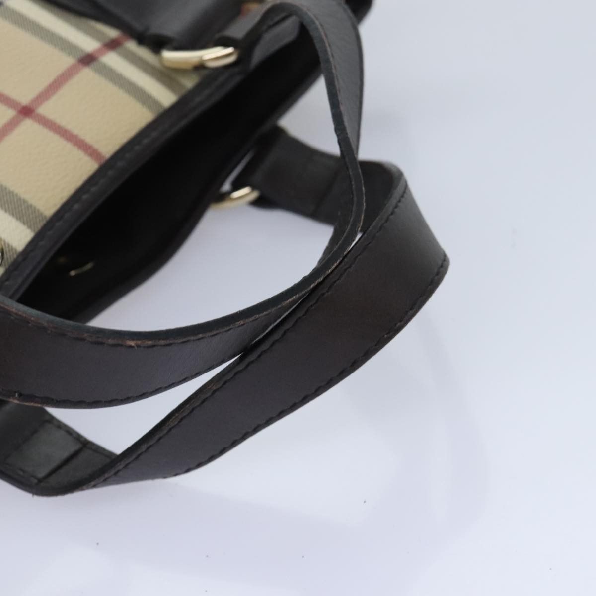 Burberry Nova Check Beige Canvas Handbag (Pre-Owned) Size ONE SIZE - 5 Thumbnail