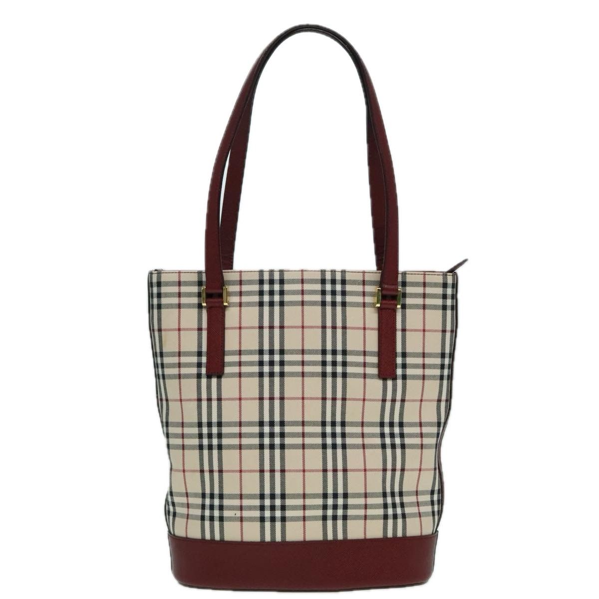 Burberry Nova Check Beige Canvas Shoulder Bag (Pre-Owned) Size ONE SIZE - 2 Thumbnail