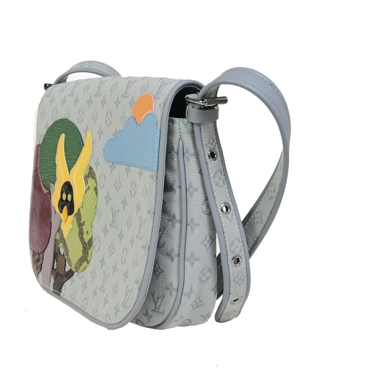 Louis Vuitton Musette Tango Grey Canvas Shoulder Bag (Pre-Owned) Size ONE SIZE - 3 Thumbnail