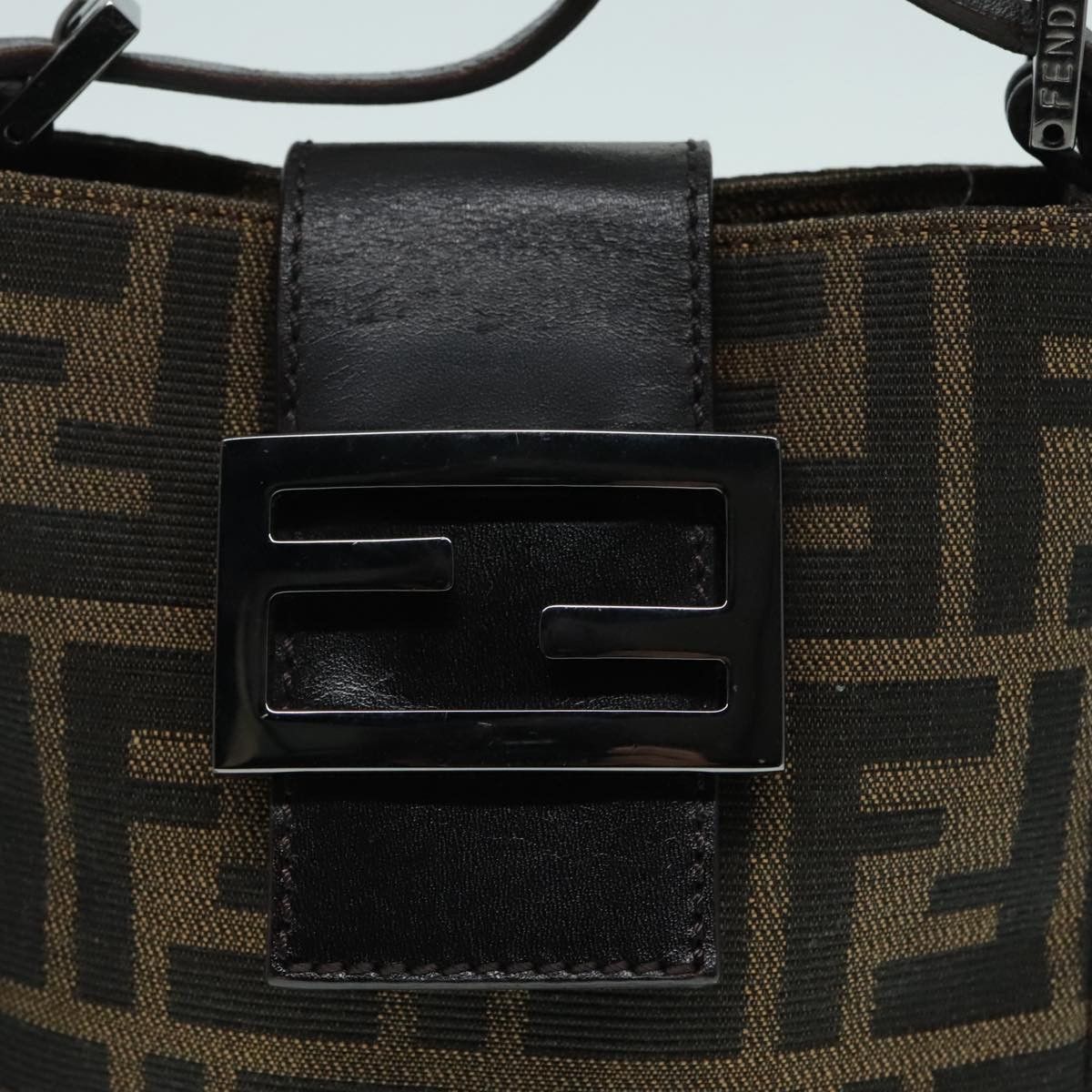 Fendi Mamma Baguette Brown Canvas Shoulder Bag (Pre-Owned) Size ONE SIZE - 11 Thumbnail
