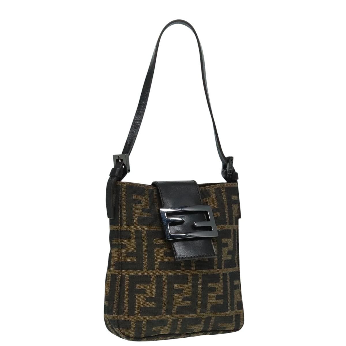 Fendi Mamma Baguette Brown Canvas Shoulder Bag (Pre-Owned) Size ONE SIZE - 16 Thumbnail