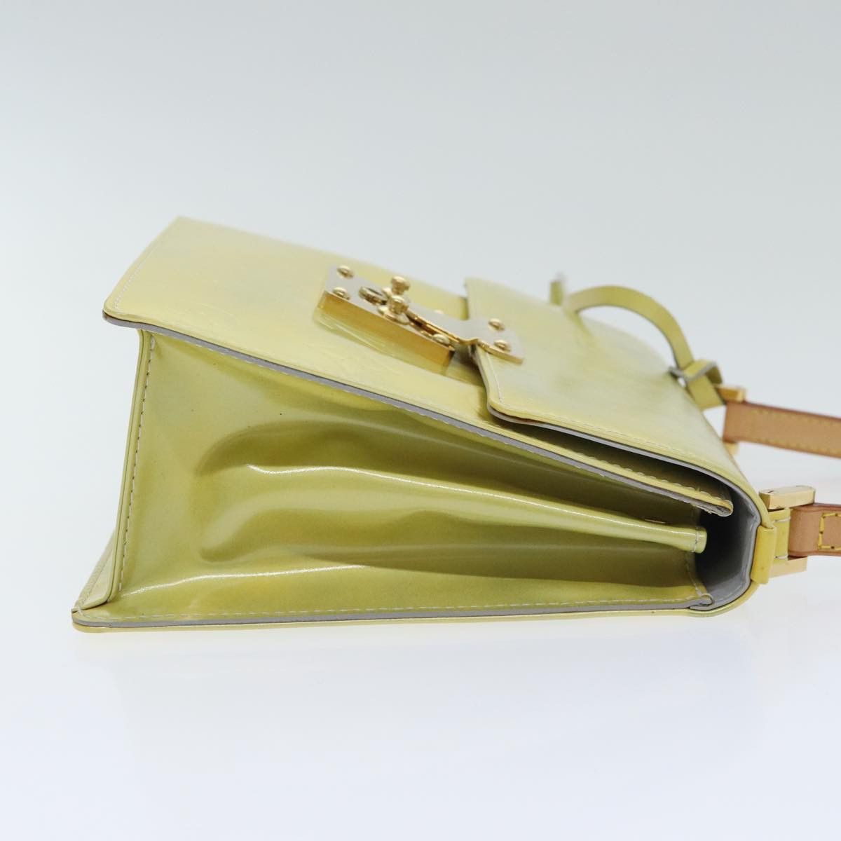 Louis Vuitton Spring Street Yellow Patent Leather Handbag (Pre-Owned) Size ONE SIZE - 3 Thumbnail