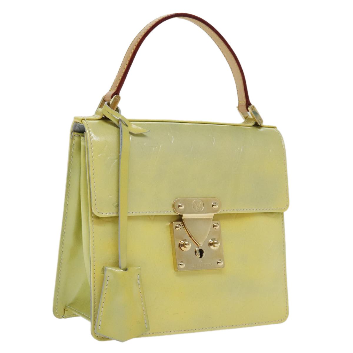 Louis Vuitton Spring Street Yellow Patent Leather Handbag (Pre-Owned) Size ONE SIZE - 13 Thumbnail
