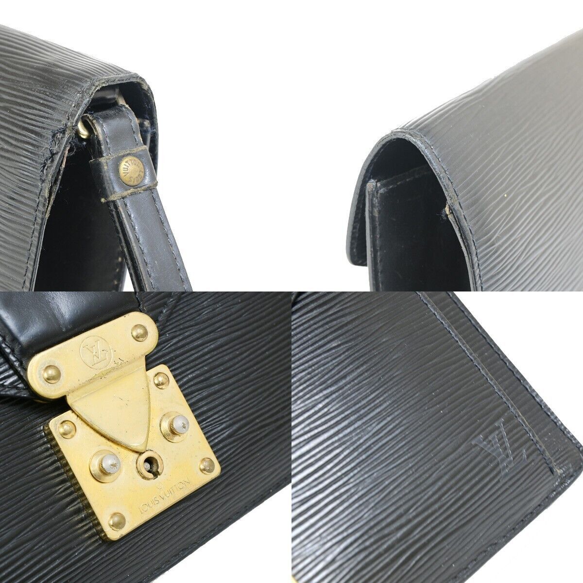 Louis Vuitton Sellier Drangonne Black Leather Handbag (Pre-Owned) Size ONE SIZE - 9 Thumbnail