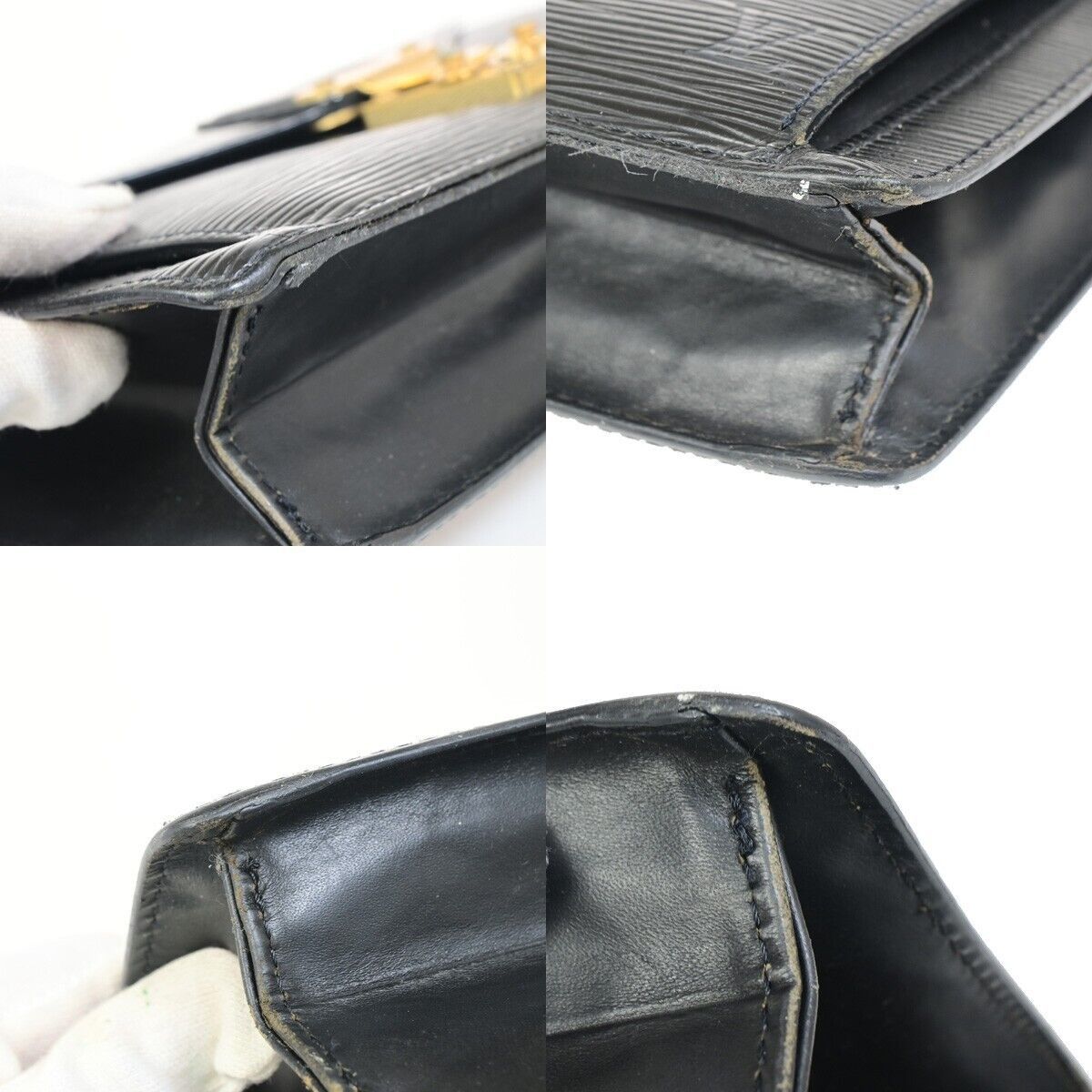 Louis Vuitton Sellier Drangonne Black Leather Handbag (Pre-Owned) Size ONE SIZE - 7 Thumbnail