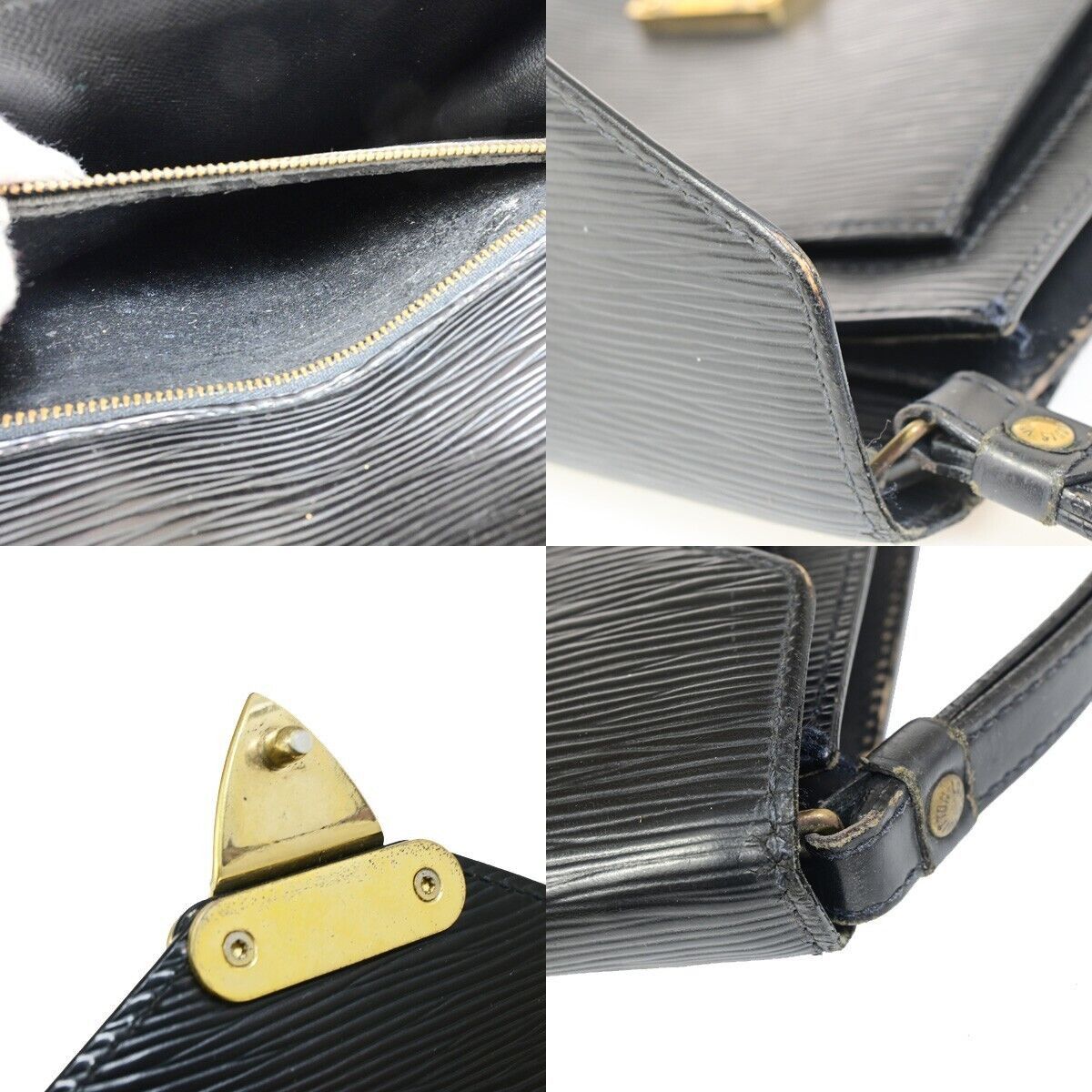 Louis Vuitton Sellier Drangonne Black Leather Handbag (Pre-Owned) Size ONE SIZE - 15 Thumbnail
