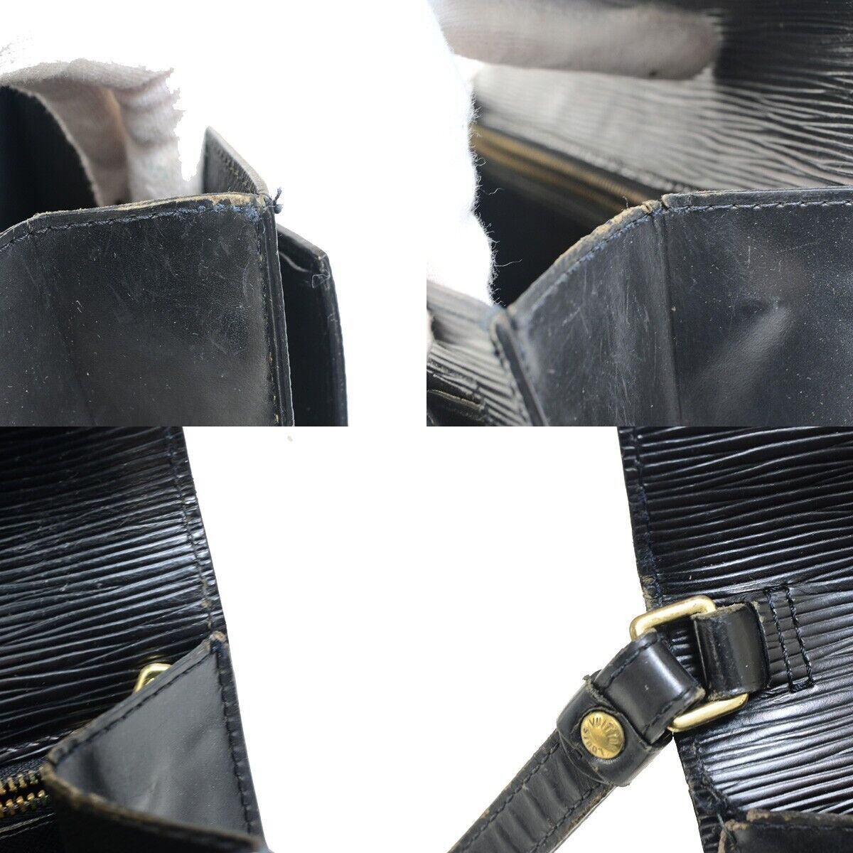 Louis Vuitton Sellier Drangonne Black Leather Handbag (Pre-Owned) Size ONE SIZE - 16 Thumbnail