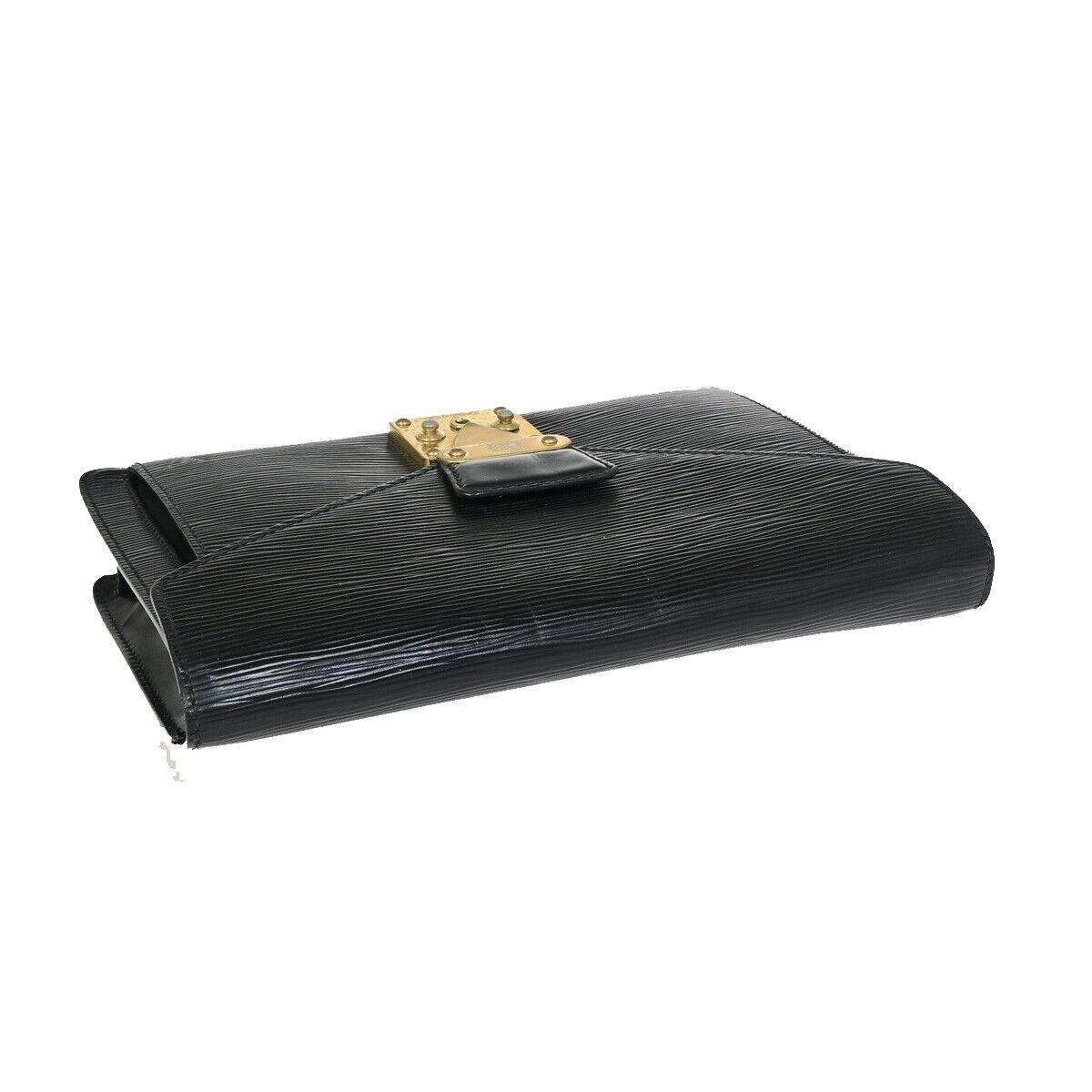 Louis Vuitton Sellier Drangonne Black Leather Handbag (Pre-Owned) Size ONE SIZE - 5 Thumbnail