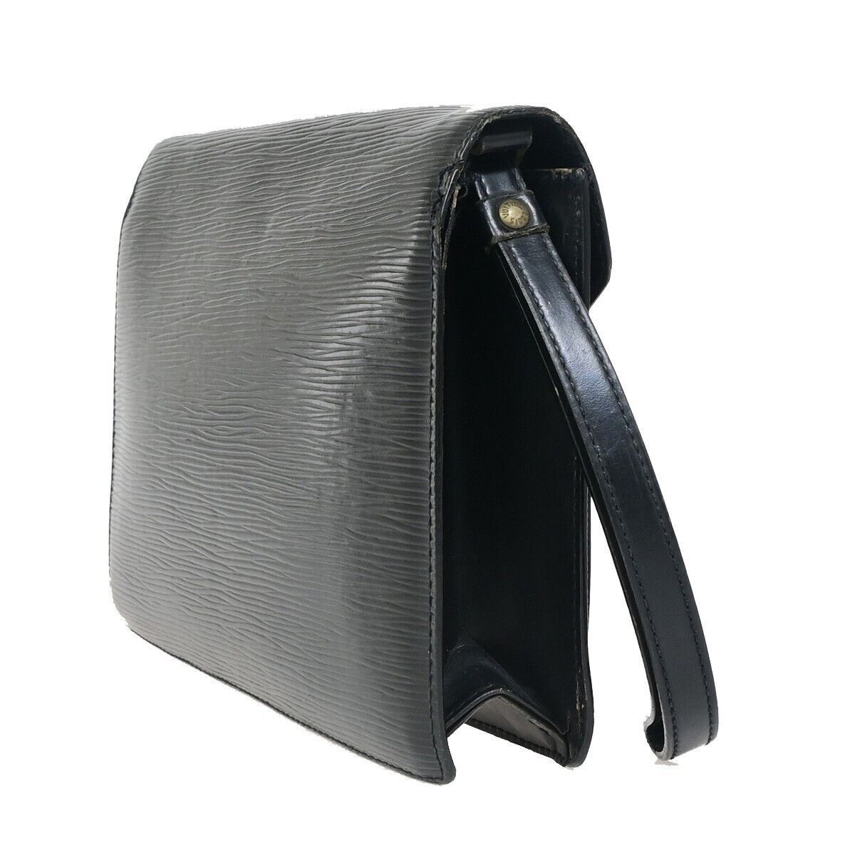 Louis Vuitton Sellier Drangonne Black Leather Handbag (Pre-Owned) Size ONE SIZE - 4 Thumbnail