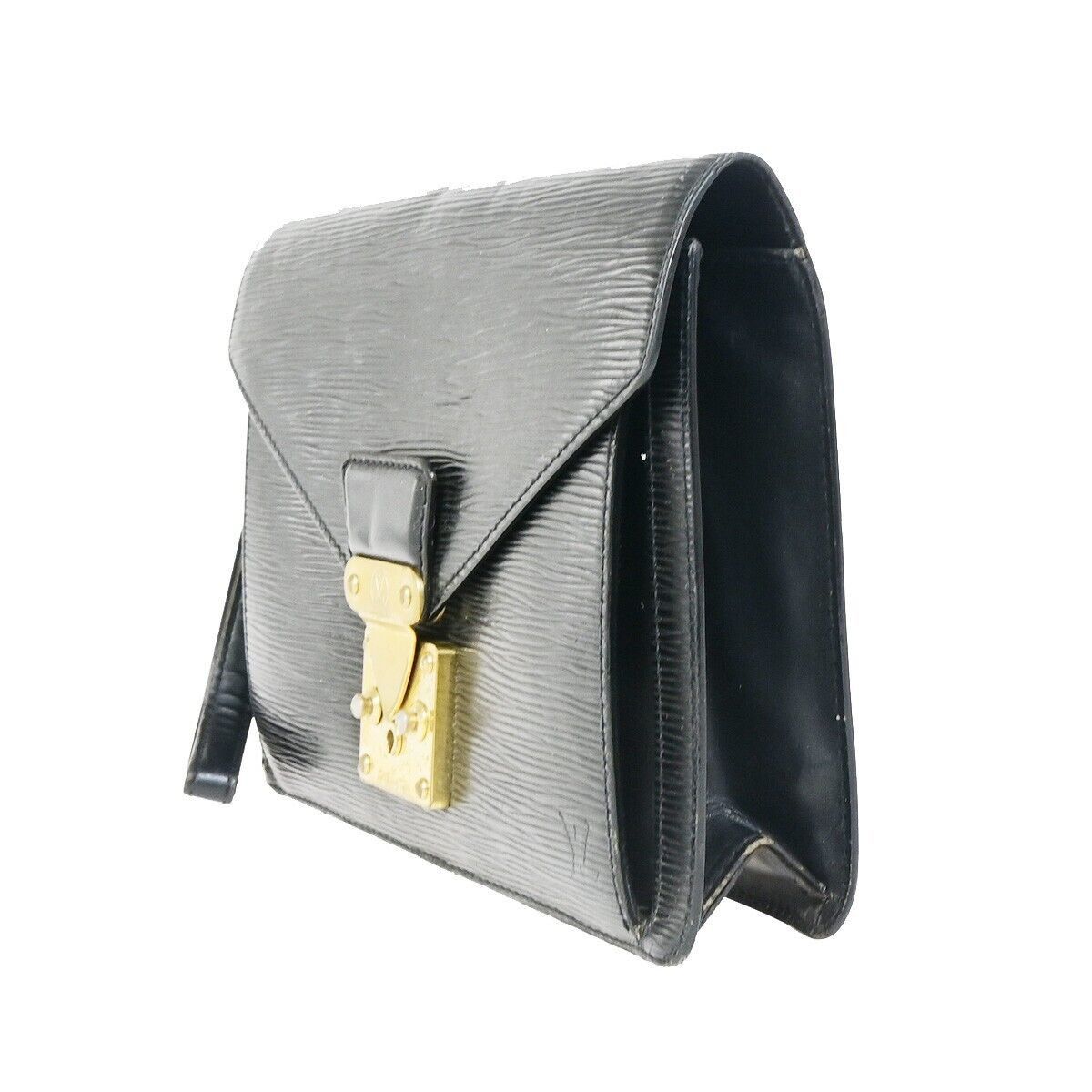 Louis Vuitton Sellier Drangonne Black Leather Handbag (Pre-Owned) Size ONE SIZE - 2 Thumbnail