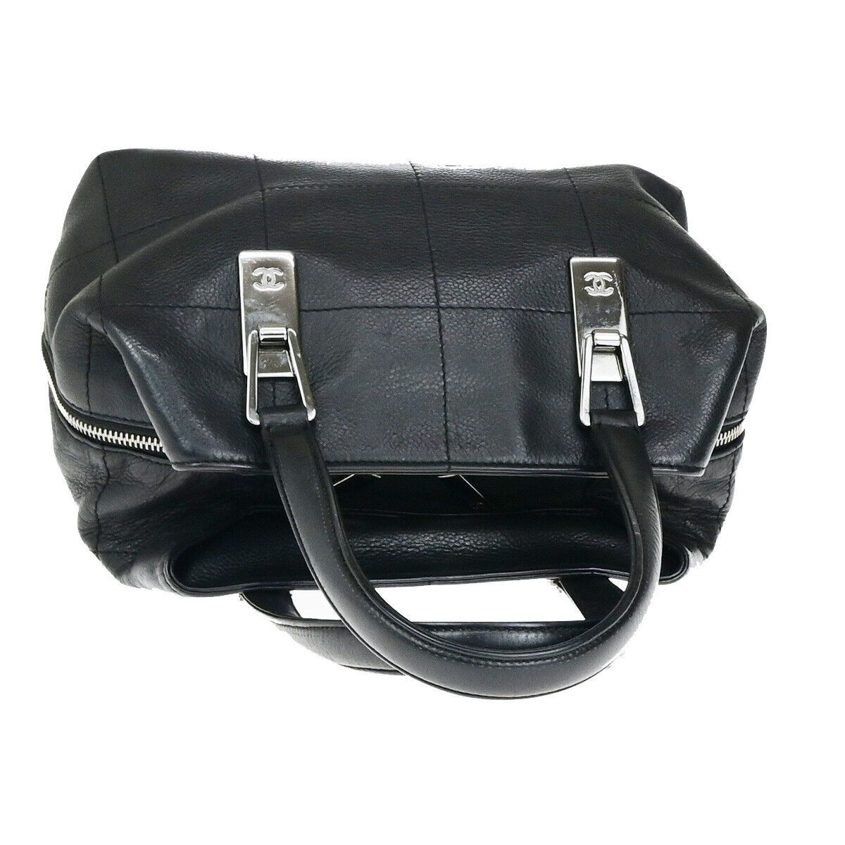 Chanel Chocolate Bar Black Leather Handbag (Pre-Owned) Size ONE SIZE - 5 Thumbnail