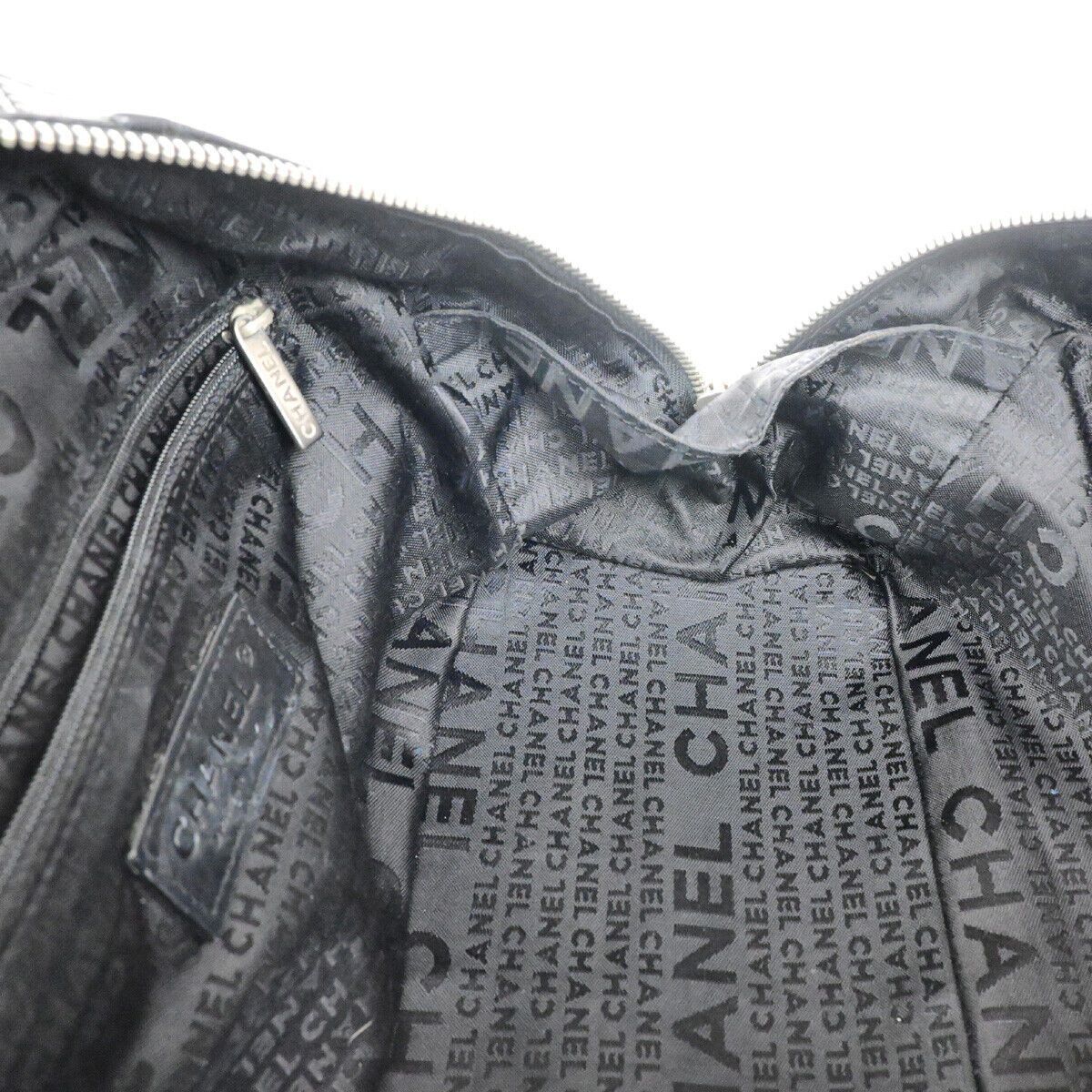 Chanel Chocolate Bar Black Leather Handbag (Pre-Owned) Size ONE SIZE - 13 Thumbnail