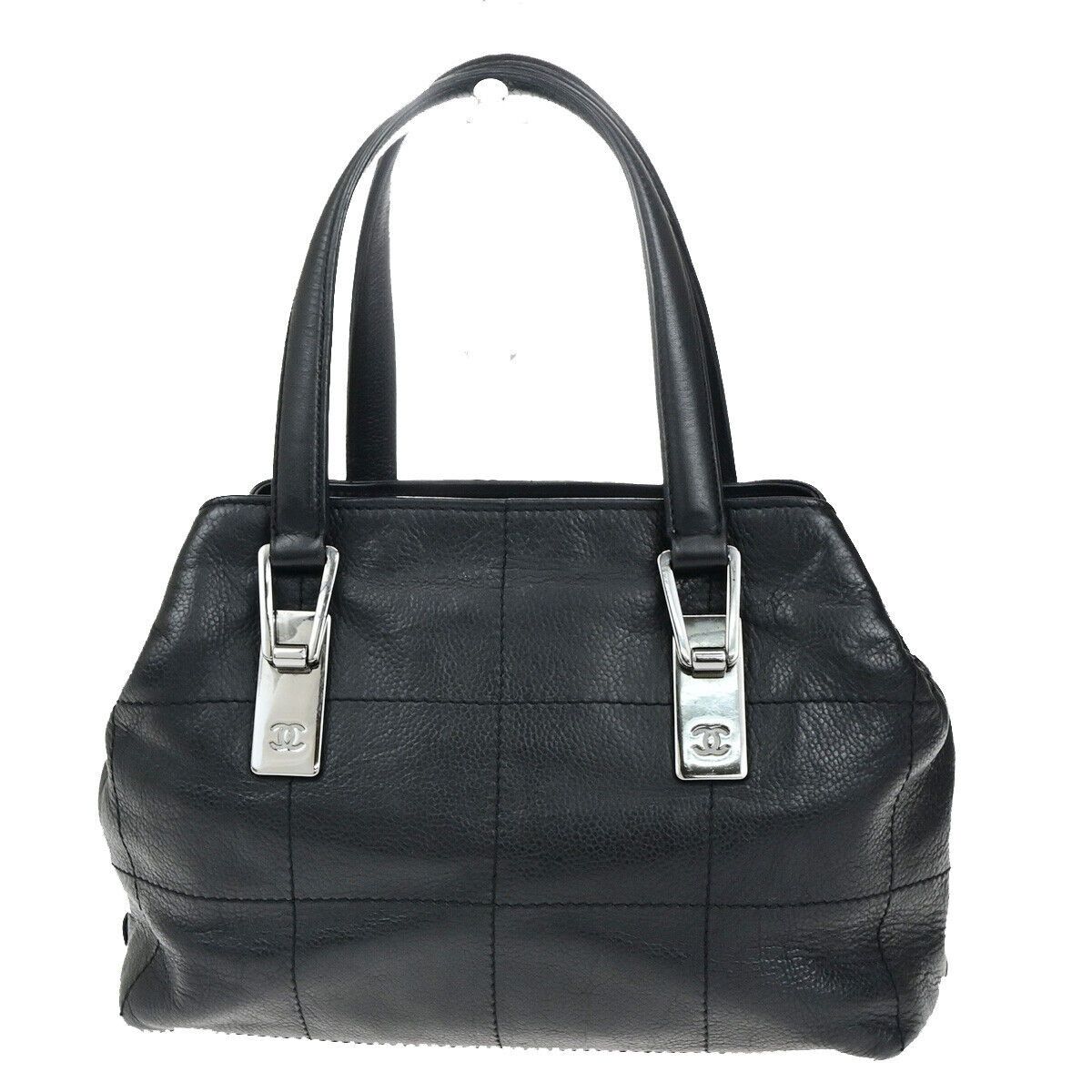 Chanel Chocolate Bar Black Leather Handbag (Pre-Owned) Size ONE SIZE - 2 Thumbnail