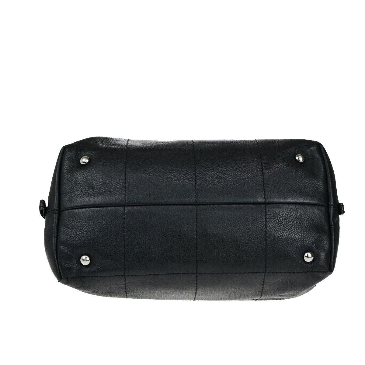 Chanel Chocolate Bar Black Leather Handbag (Pre-Owned) Size ONE SIZE - 6 Thumbnail
