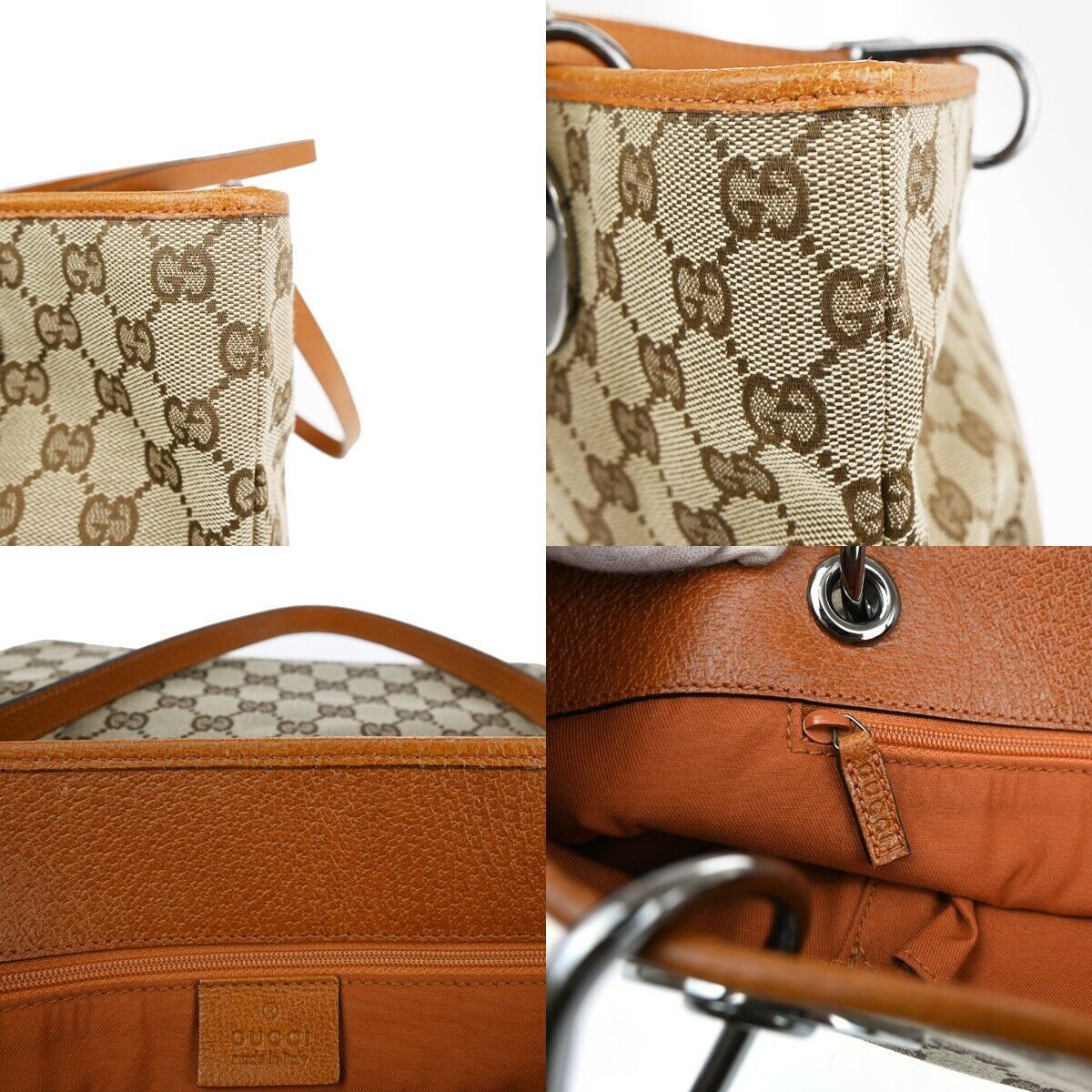 Gucci Eclipse Brown Canvas Shoulder Bag (Pre-Owned) Size ONE SIZE - 9 Thumbnail