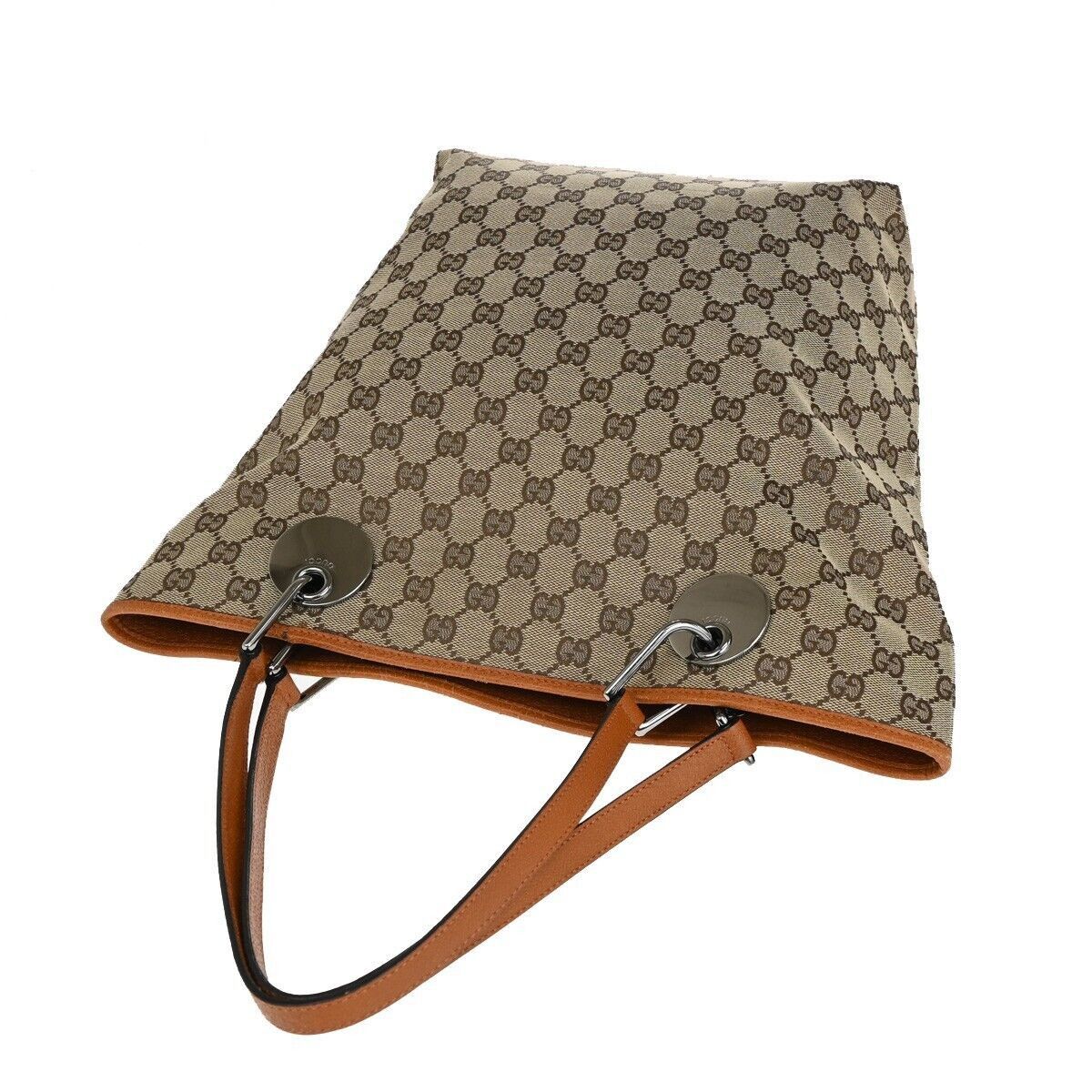 Gucci Eclipse Brown Canvas Shoulder Bag (Pre-Owned) Size ONE SIZE - 5 Thumbnail