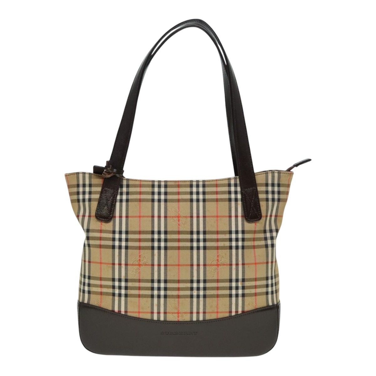 Burberry Nova Check Beige Canvas Shoulder Bag (Pre-Owned) Size ONE SIZE - 2 Thumbnail