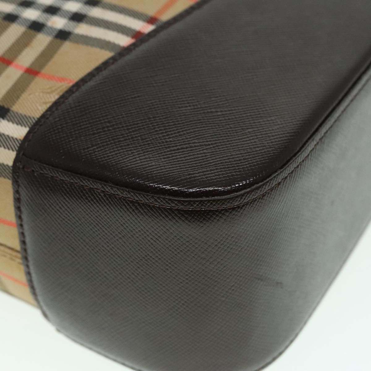 Burberry Nova Check Beige Canvas Shoulder Bag (Pre-Owned) Size ONE SIZE - 9 Thumbnail
