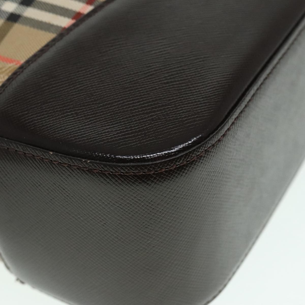 Burberry Nova Check Beige Canvas Shoulder Bag (Pre-Owned) Size ONE SIZE - 6 Thumbnail