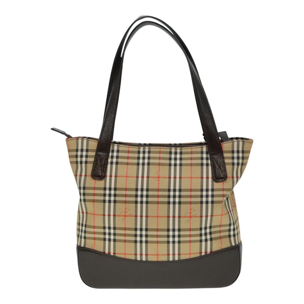 Burberry Nova Check Beige Canvas Shoulder Bag (Pre-Owned) Size ONE SIZE - 16 Thumbnail