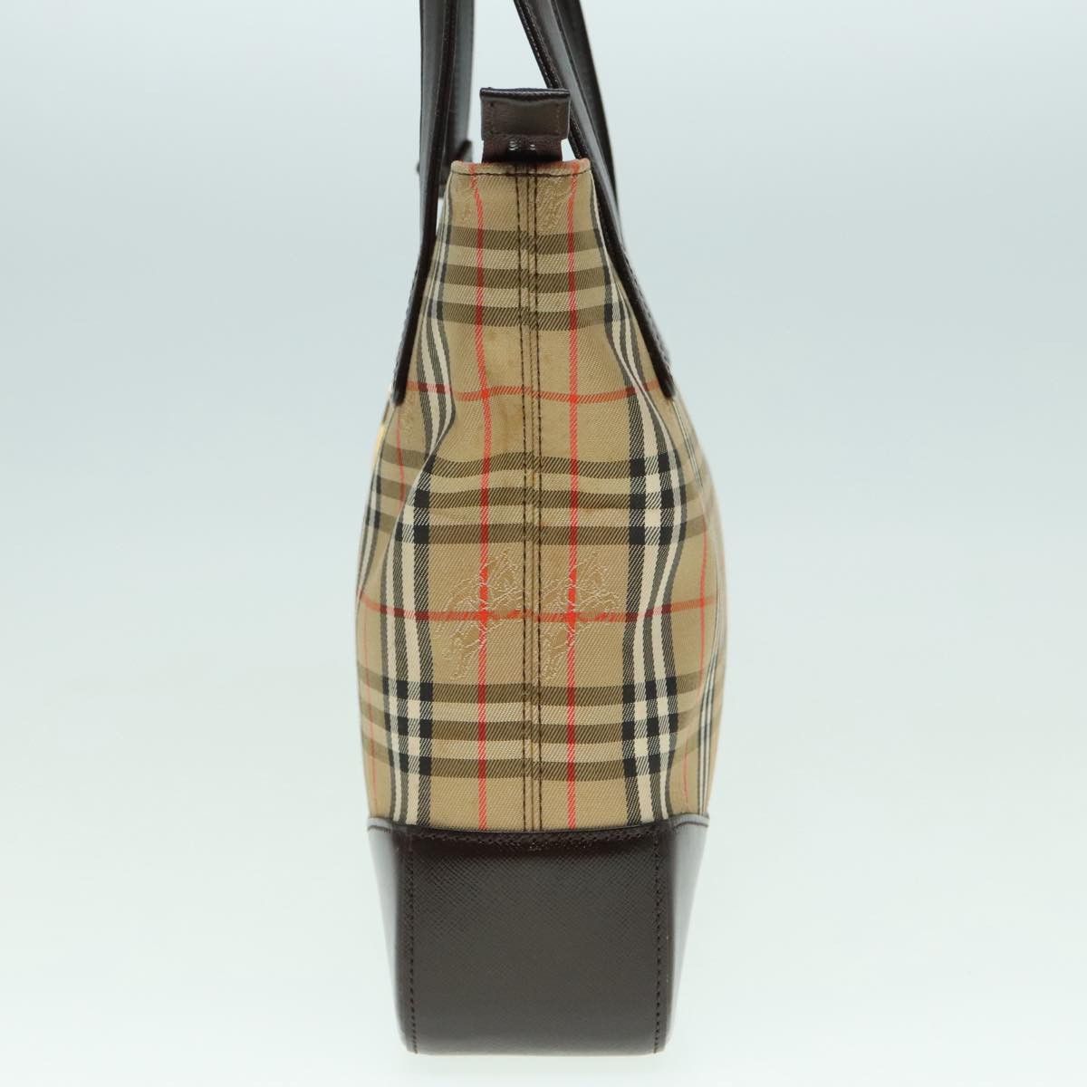 Burberry Nova Check Beige Canvas Shoulder Bag (Pre-Owned) Size ONE SIZE - 3 Thumbnail