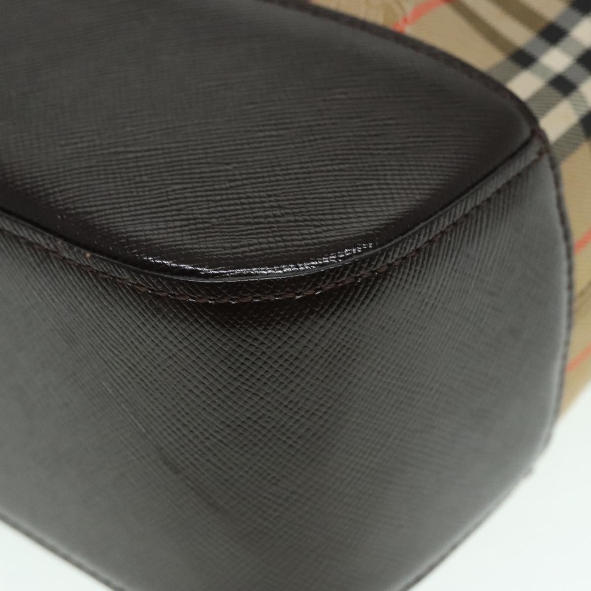 Burberry Nova Check Beige Canvas Shoulder Bag (Pre-Owned) Size ONE SIZE - 8 Thumbnail