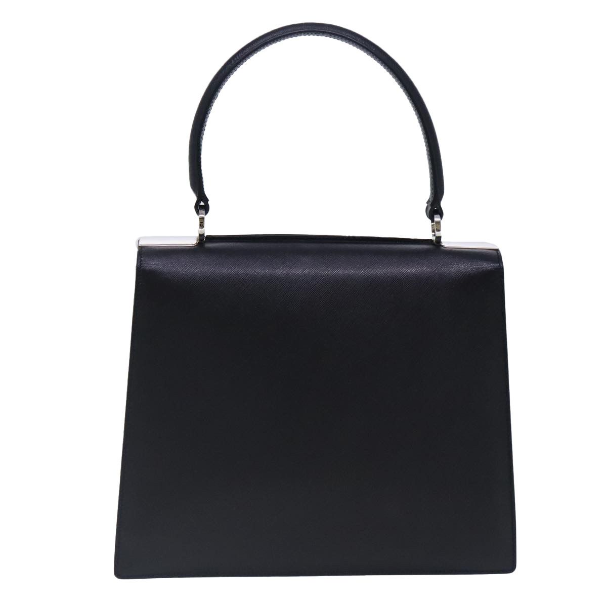 Salvatore Ferragamo Gancini Black Leather Handbag (Pre-Owned) Size ONE SIZE - 2 Thumbnail