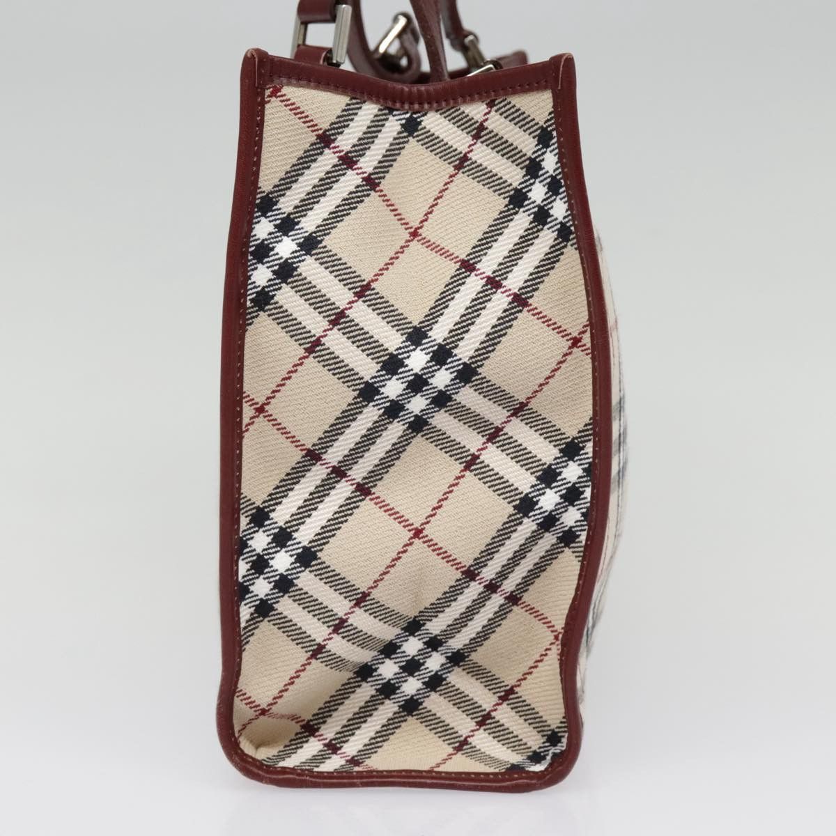 Burberry Nova Check Beige Canvas Tote Bag (Pre-Owned) Size ONE SIZE - 4 Thumbnail