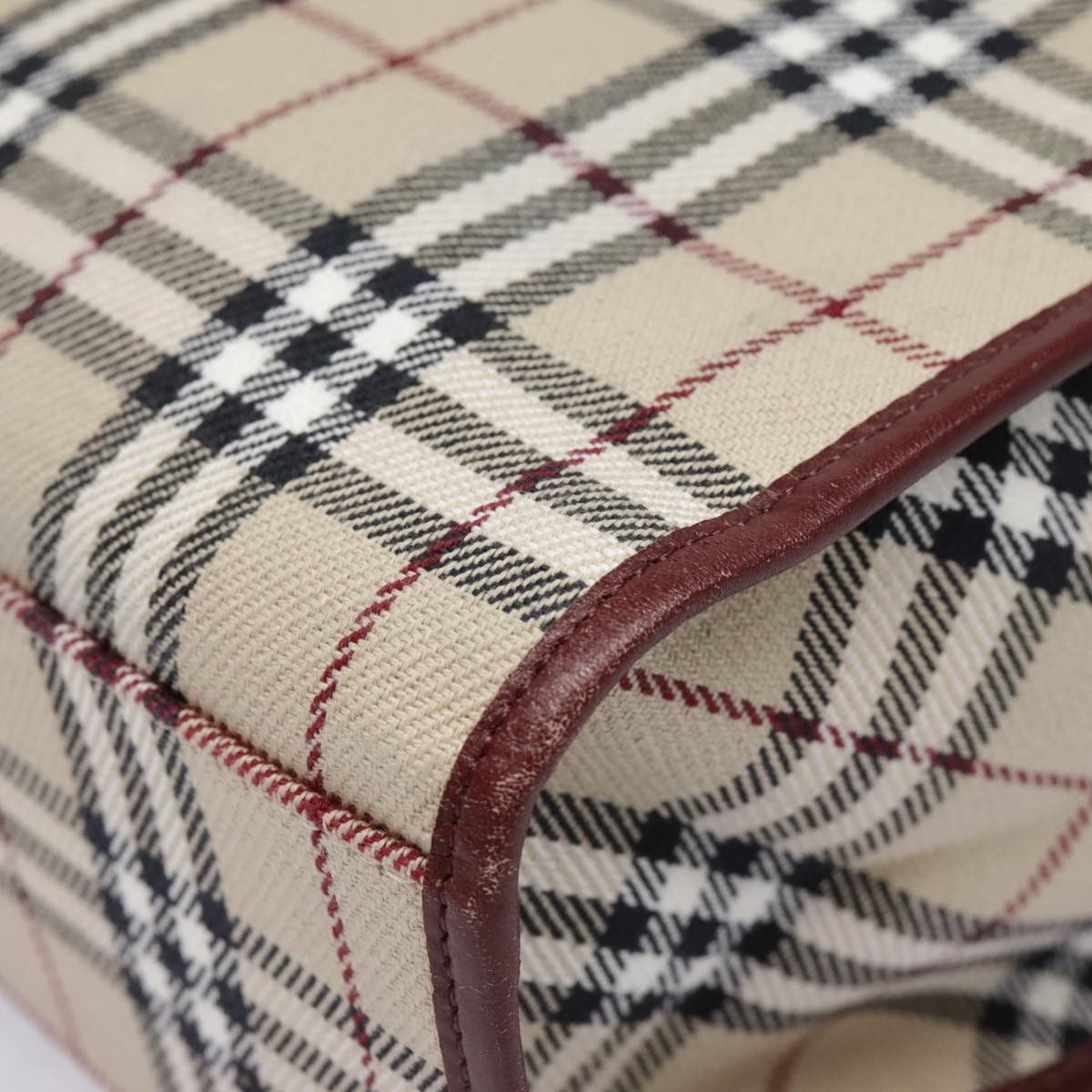 Burberry Nova Check Beige Canvas Tote Bag (Pre-Owned) Size ONE SIZE - 8 Thumbnail