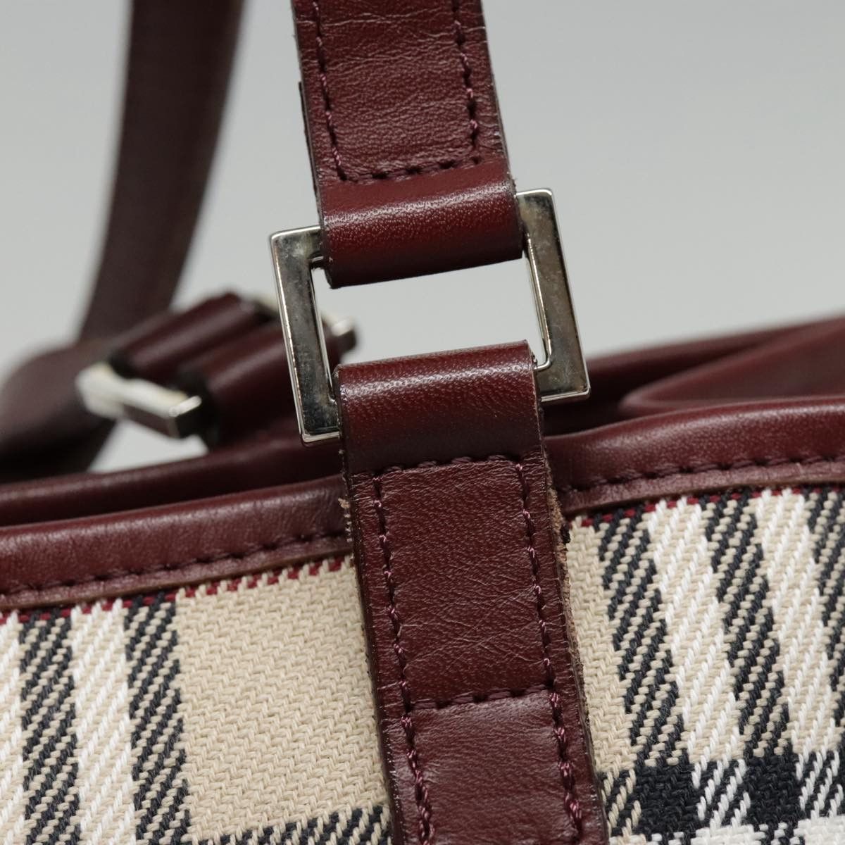 Burberry Nova Check Beige Canvas Tote Bag (Pre-Owned) Size ONE SIZE - 11 Thumbnail