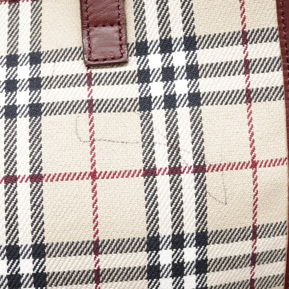 Burberry Nova Check Beige Canvas Tote Bag (Pre-Owned) Size ONE SIZE - 18 Thumbnail
