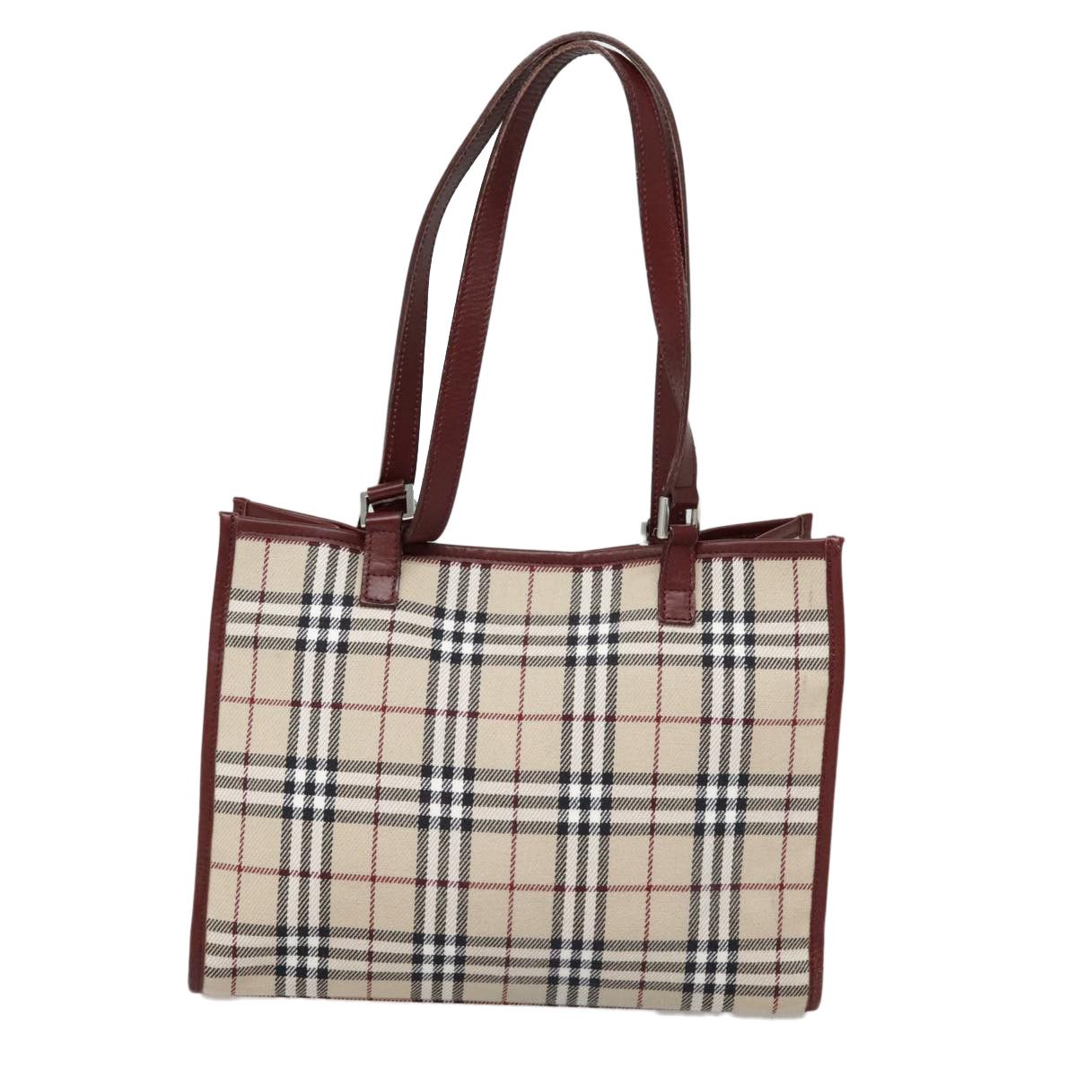 Burberry Nova Check Beige Canvas Tote Bag (Pre-Owned) Size ONE SIZE - 2 Thumbnail