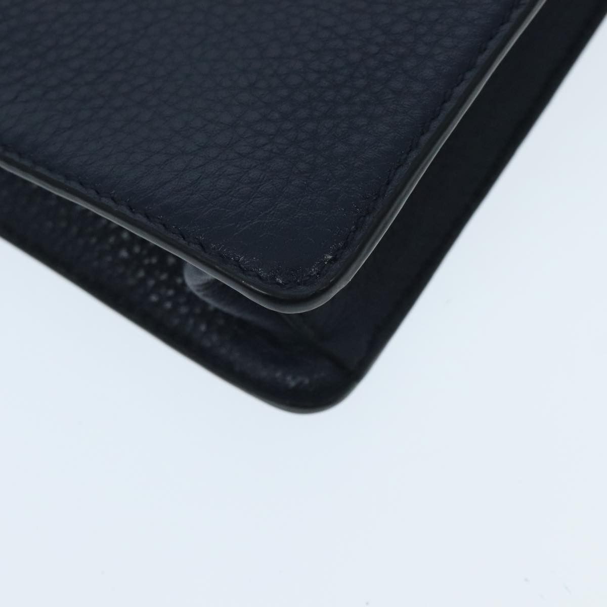 Prada Vitello Navy Leather Clutch Bag (Pre-Owned) Size ONE SIZE - 9 Thumbnail