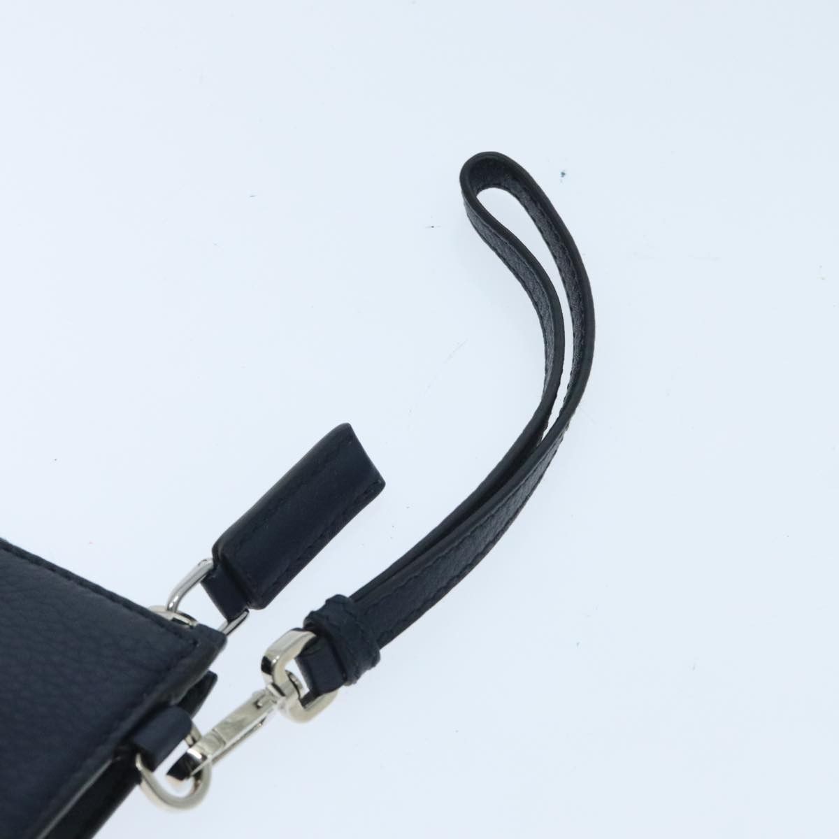 Prada Vitello Navy Leather Clutch Bag (Pre-Owned) Size ONE SIZE - 5 Thumbnail