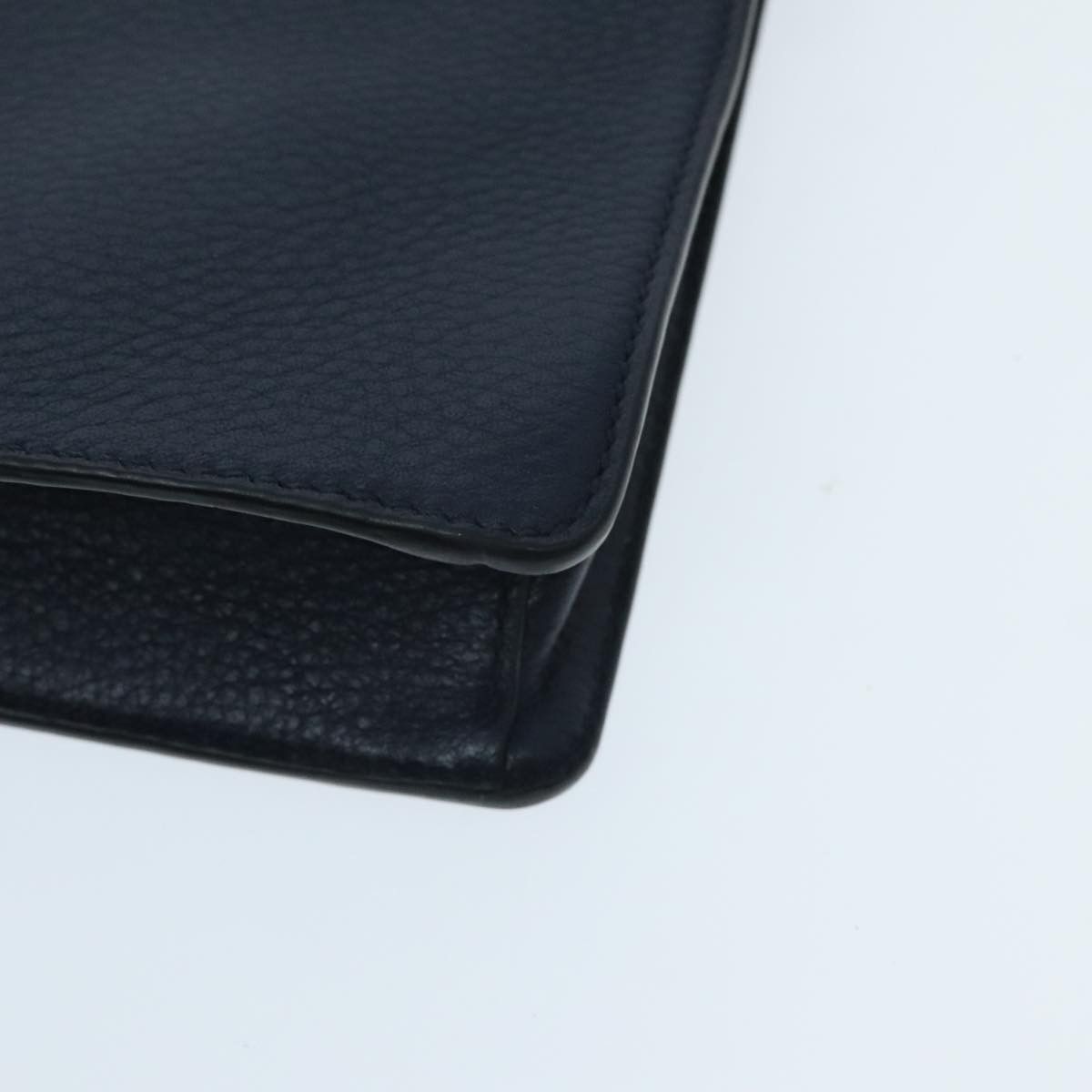 Prada Vitello Navy Leather Clutch Bag (Pre-Owned) Size ONE SIZE - 7 Thumbnail