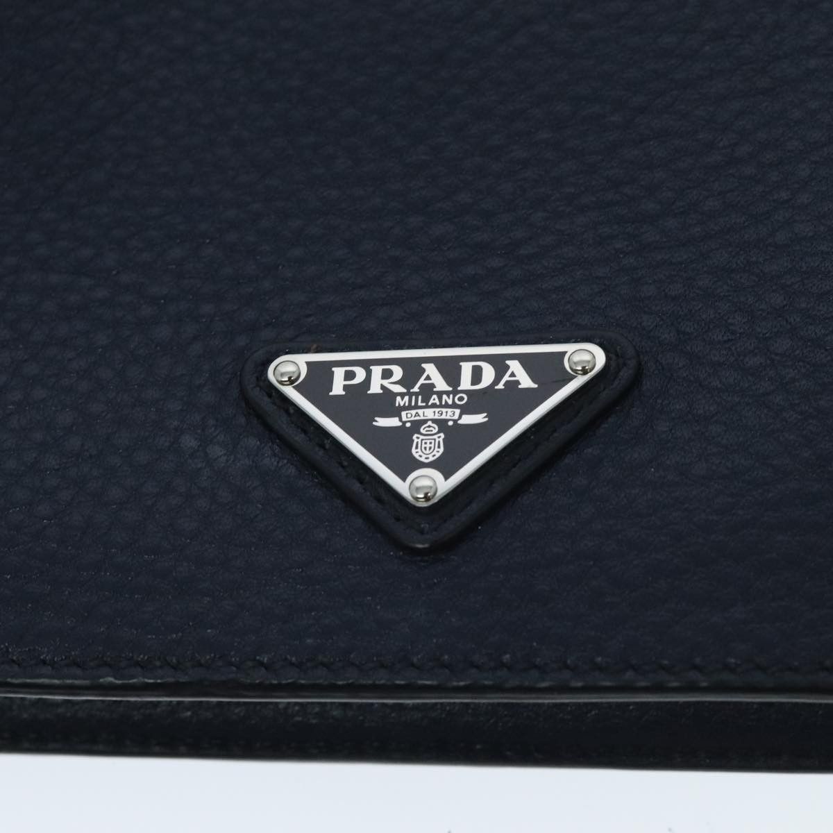 Prada Vitello Navy Leather Clutch Bag (Pre-Owned) Size ONE SIZE - 19 Thumbnail