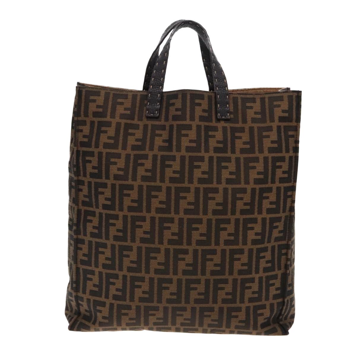Selleria Brown Canvas Tote Bag (Pre-Owned)